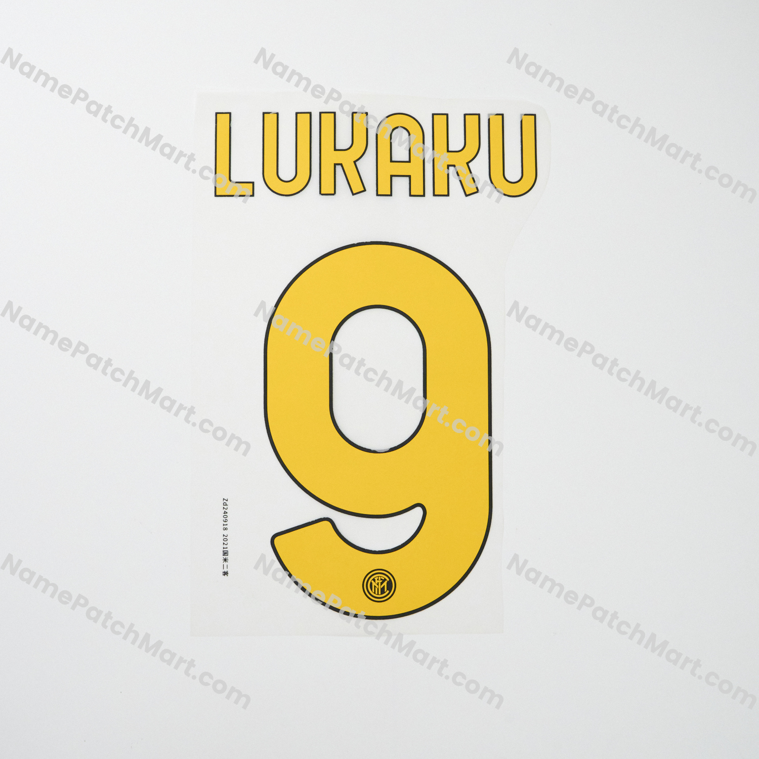 Lukaku #9 - Inter Milan 2020-21 Third  | Name Number Set - NamePatchMart.COM