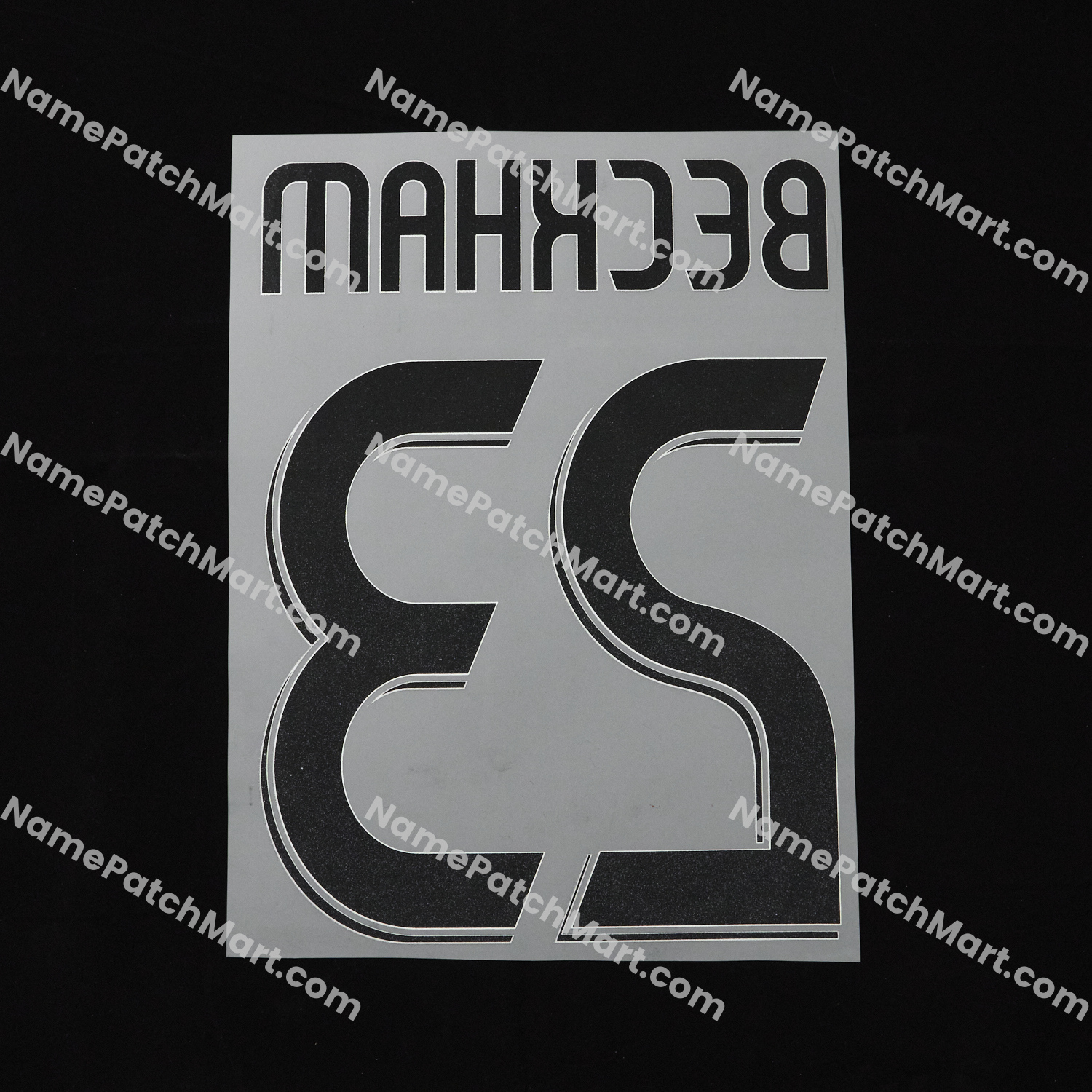 Beckham #23 - Real Madrid 2006-07 Away  | Name Number Set - NamePatchMart.COM