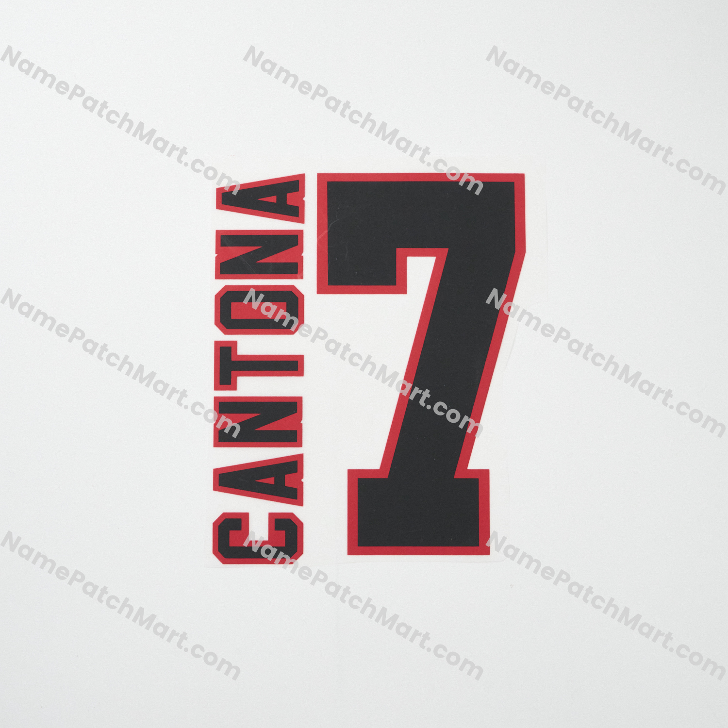 Cantona #7 (Champions League) - Manchester United 1996-97 Home  | Name Number Set - NamePatchMart.COM