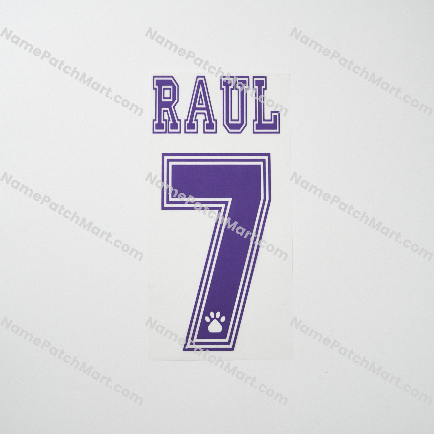 Raúl #7 - Real Madrid 1997-98 Away  | Name Number Set - NamePatchMart.COM