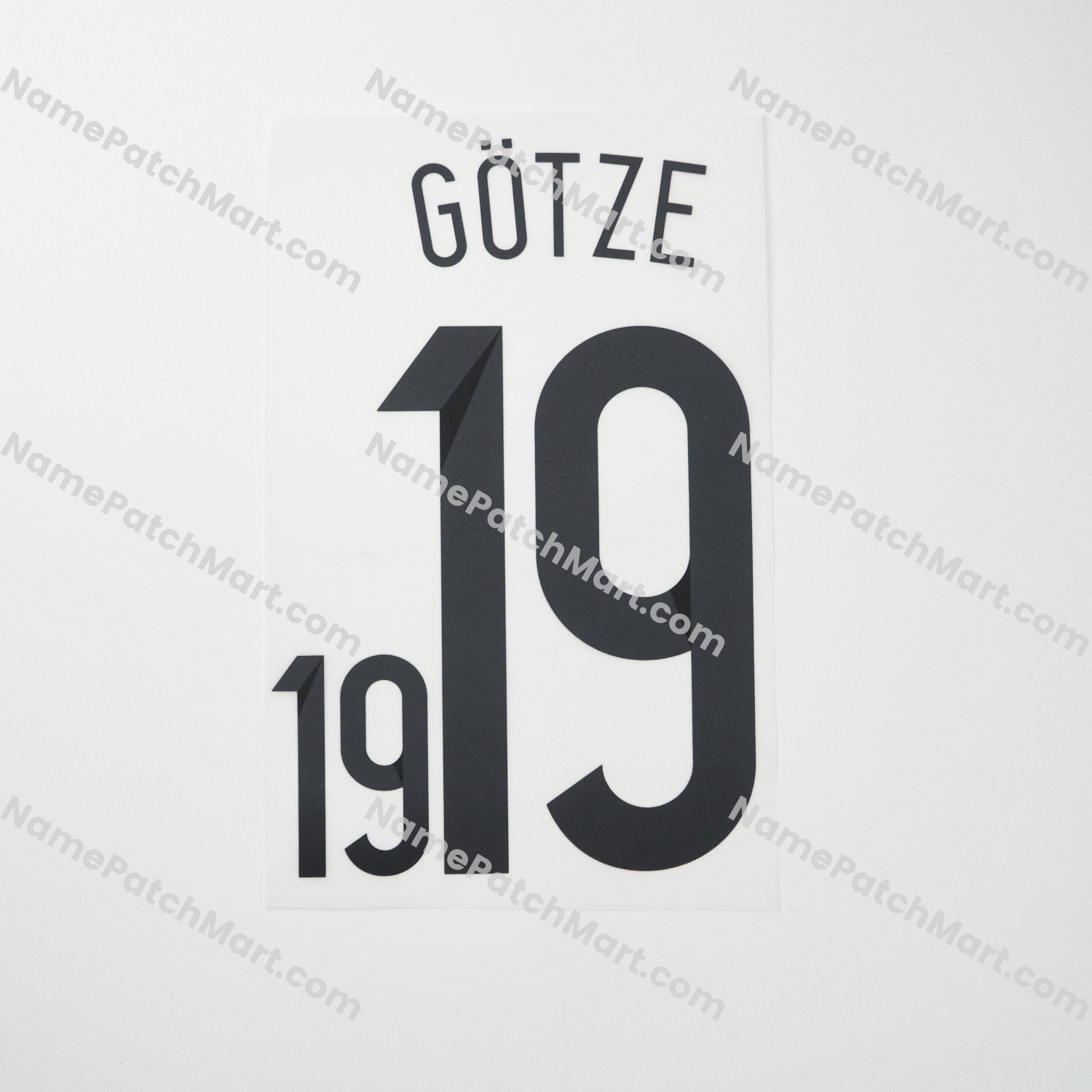 Götze #19 - Germany 2014 Home  | Name Number Set - NamePatchMart.COM