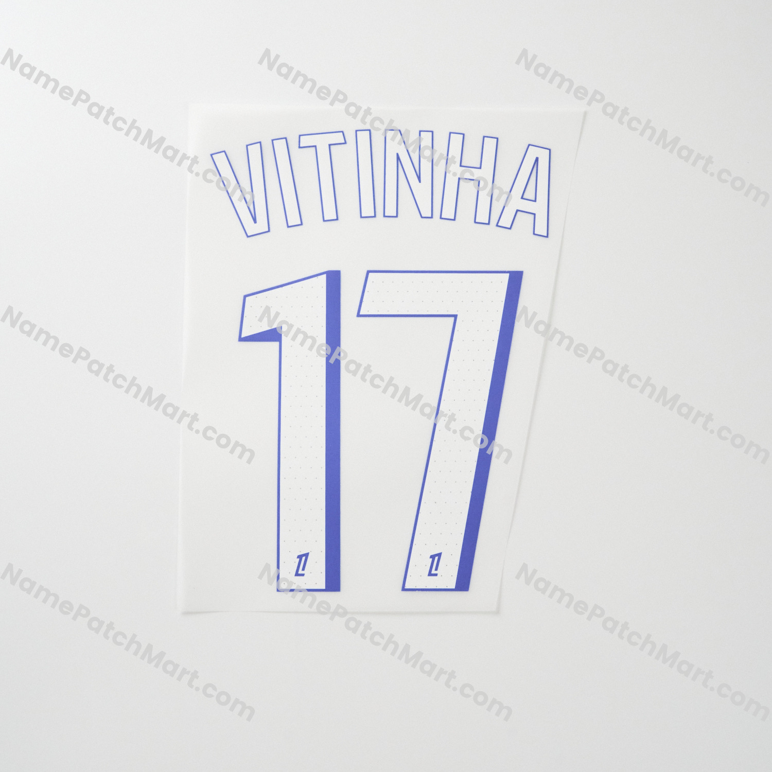 Vitinha #17 (Ligue 1) - Paris Saint-Germain PSG 25-26 Third  | Name Number Set - NamePatchMart.COM