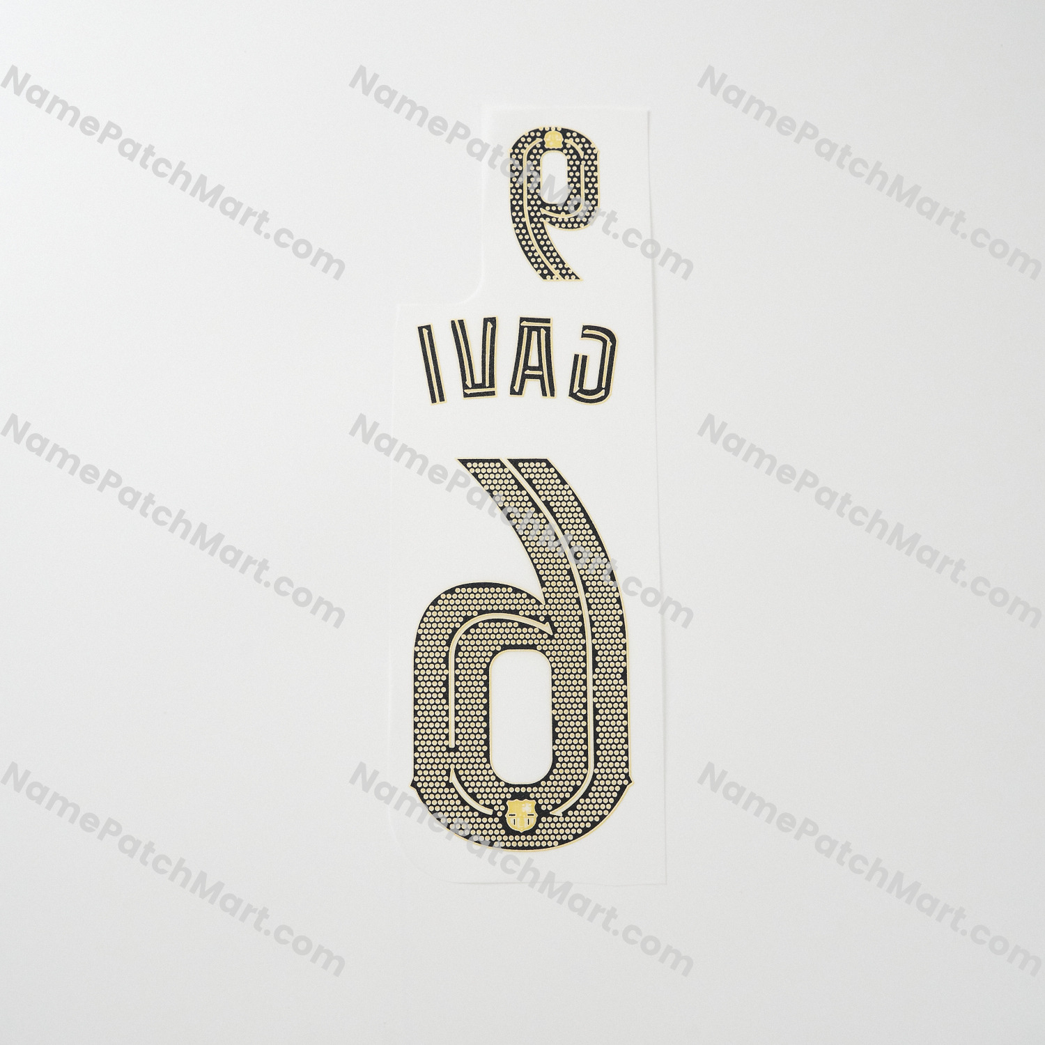 Gavi #6 (Champions League) - Barcelona 25-26 Home KIDS  | Name Number Set - NamePatchMart.COM