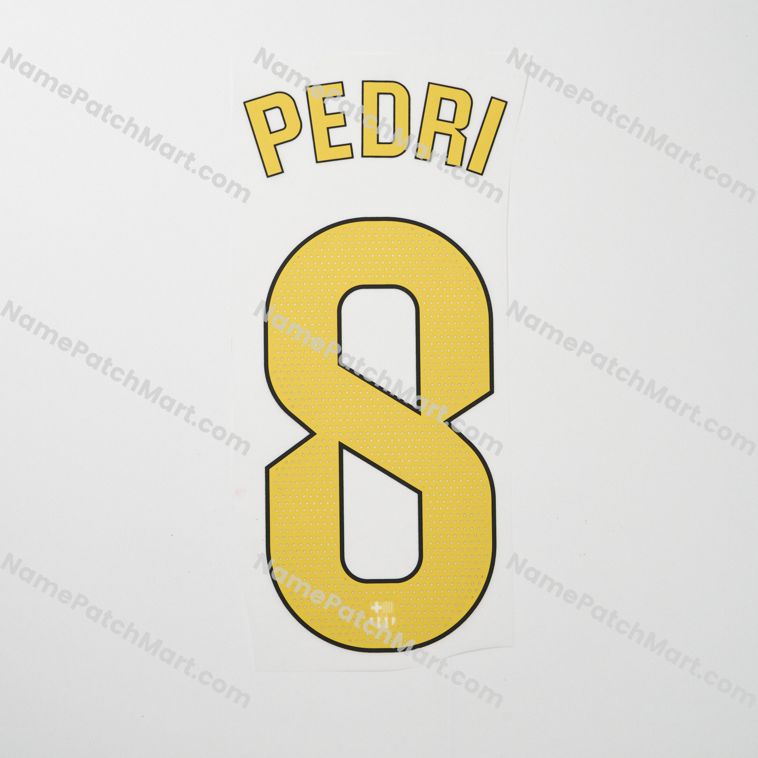 Pedri #8 (La Liga) - Barcelona 25-26 Home  | Name Number Set - NamePatchMart.COM