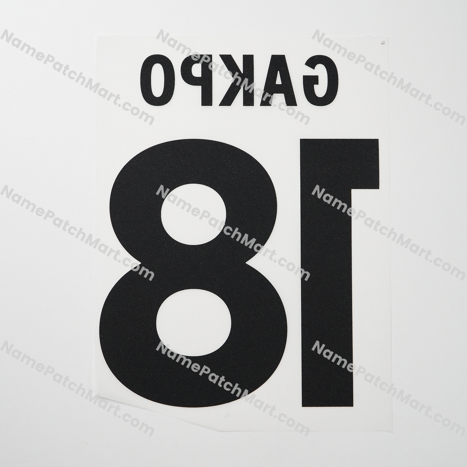 Gakpo #18 (Premier League) - Liverpool 25-26 Away  | Name Number Set - NamePatchMart.COM