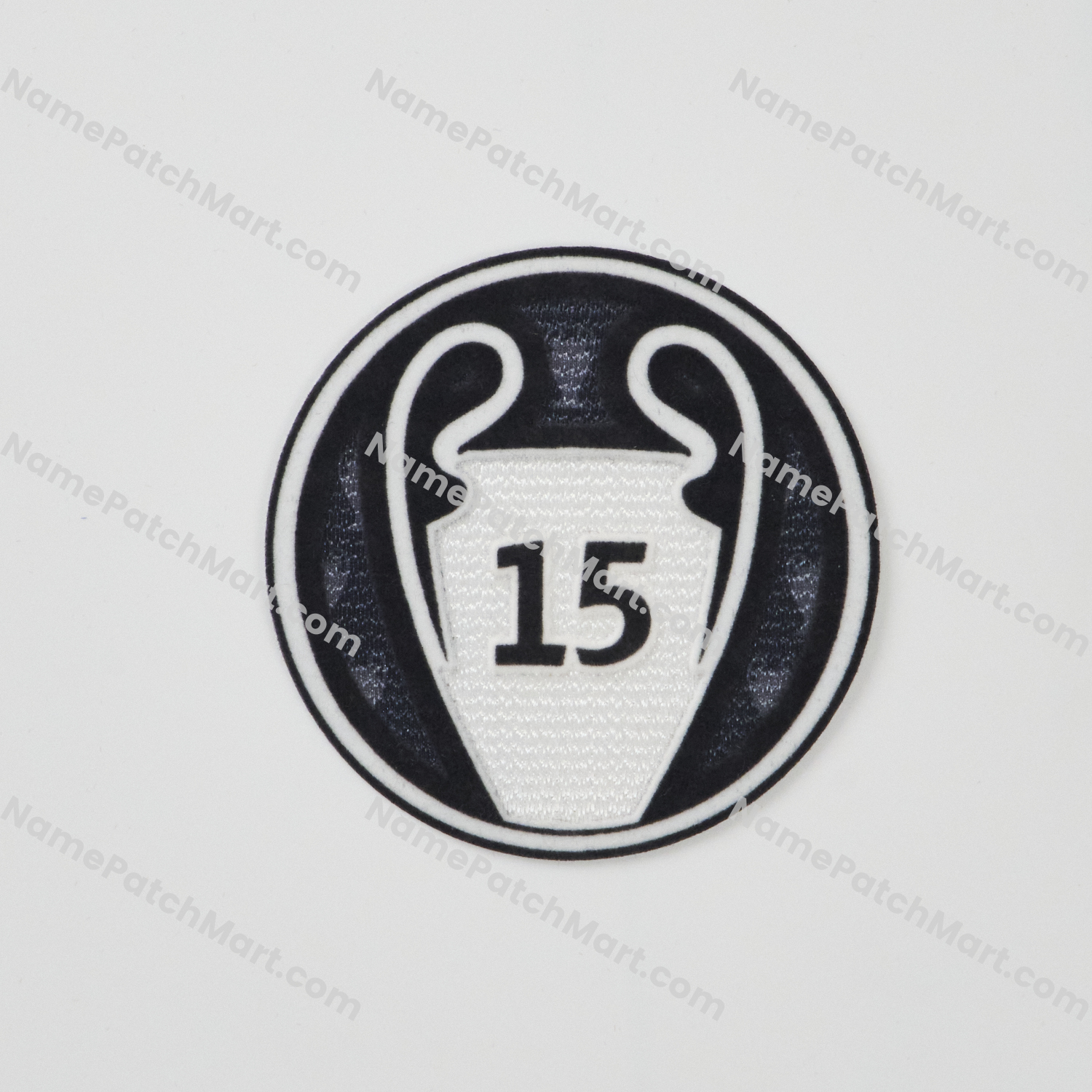 2024-25 Real Madrid UEFA Champions League '15 Times Winner ' Patch  | Name Number Set - NamePatchMart.COM