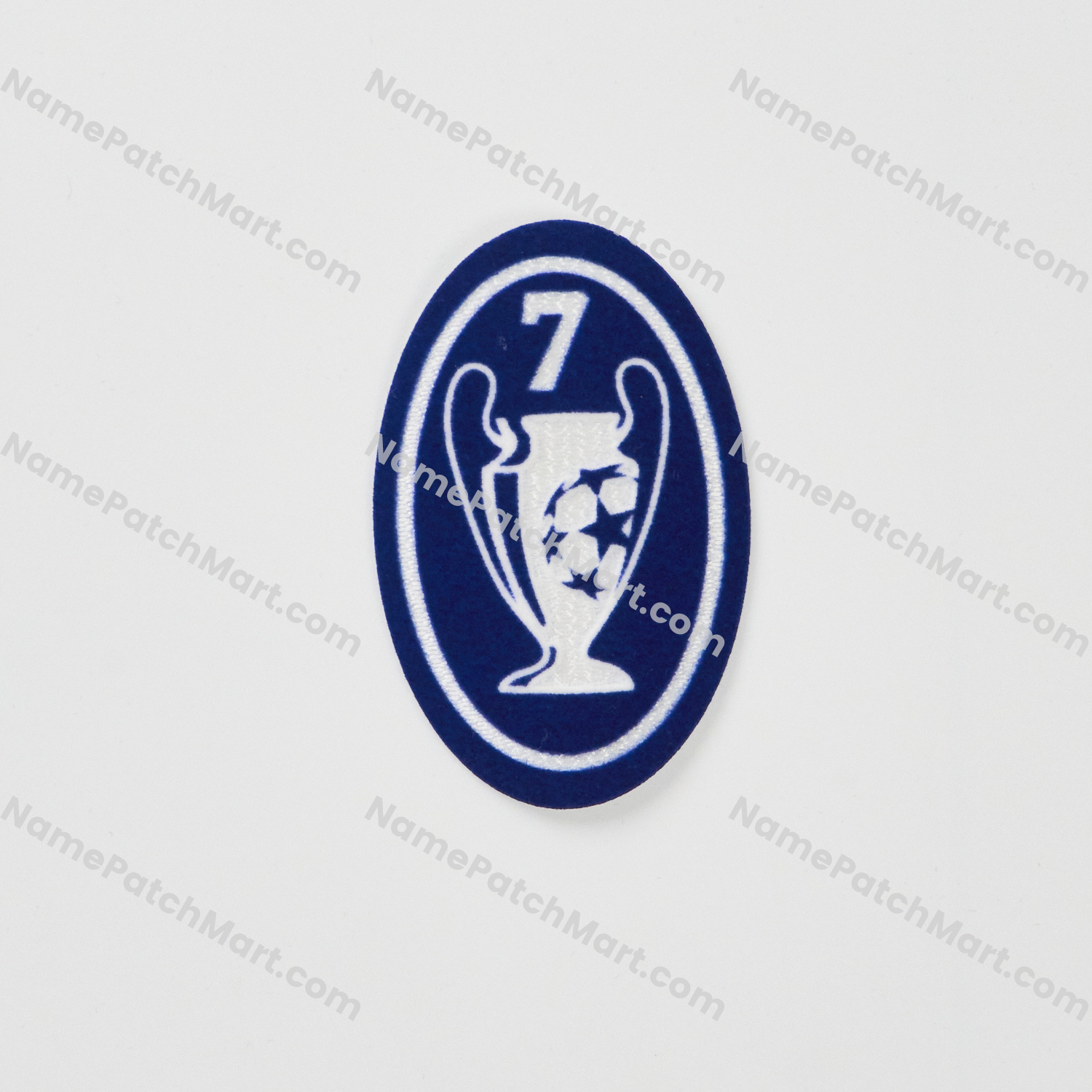 2003-06 UEFA Champions League '7 Times Winner ' Trophy Patch  | Name Number Set - NamePatchMart.COM
