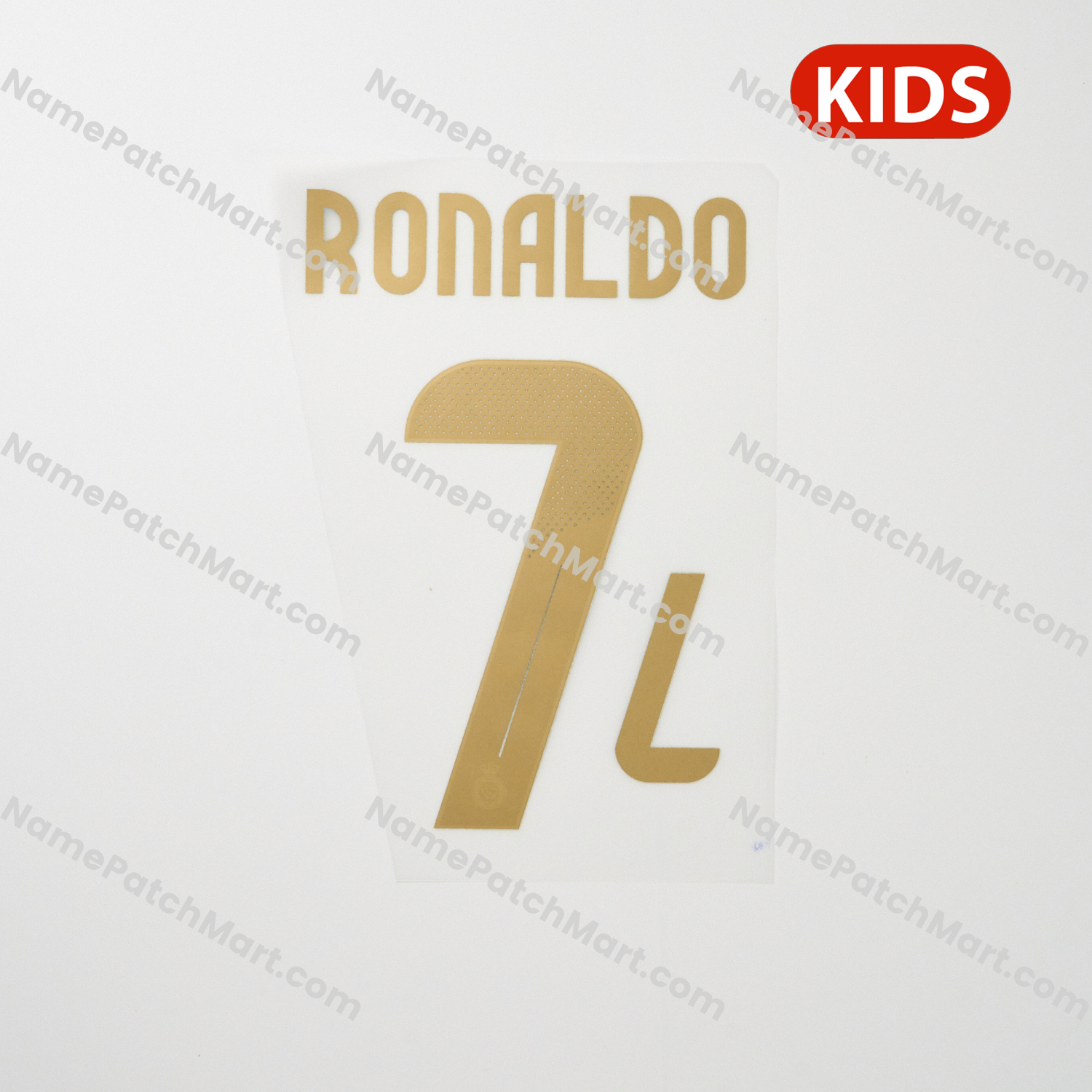 KIDS Cristiano Ronaldo #7 - Al Nassr Riyadh Victory 24-25 Third  | Name Number Set - NamePatchMart.COM