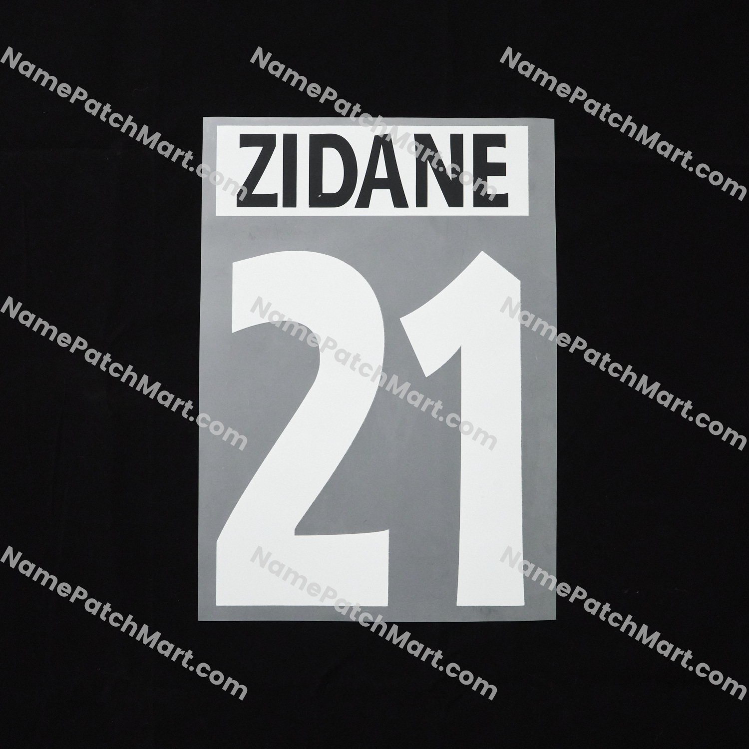 Zidane #21 - Juventus 1995-97 Away  | Name Number Set - NamePatchMart.COM