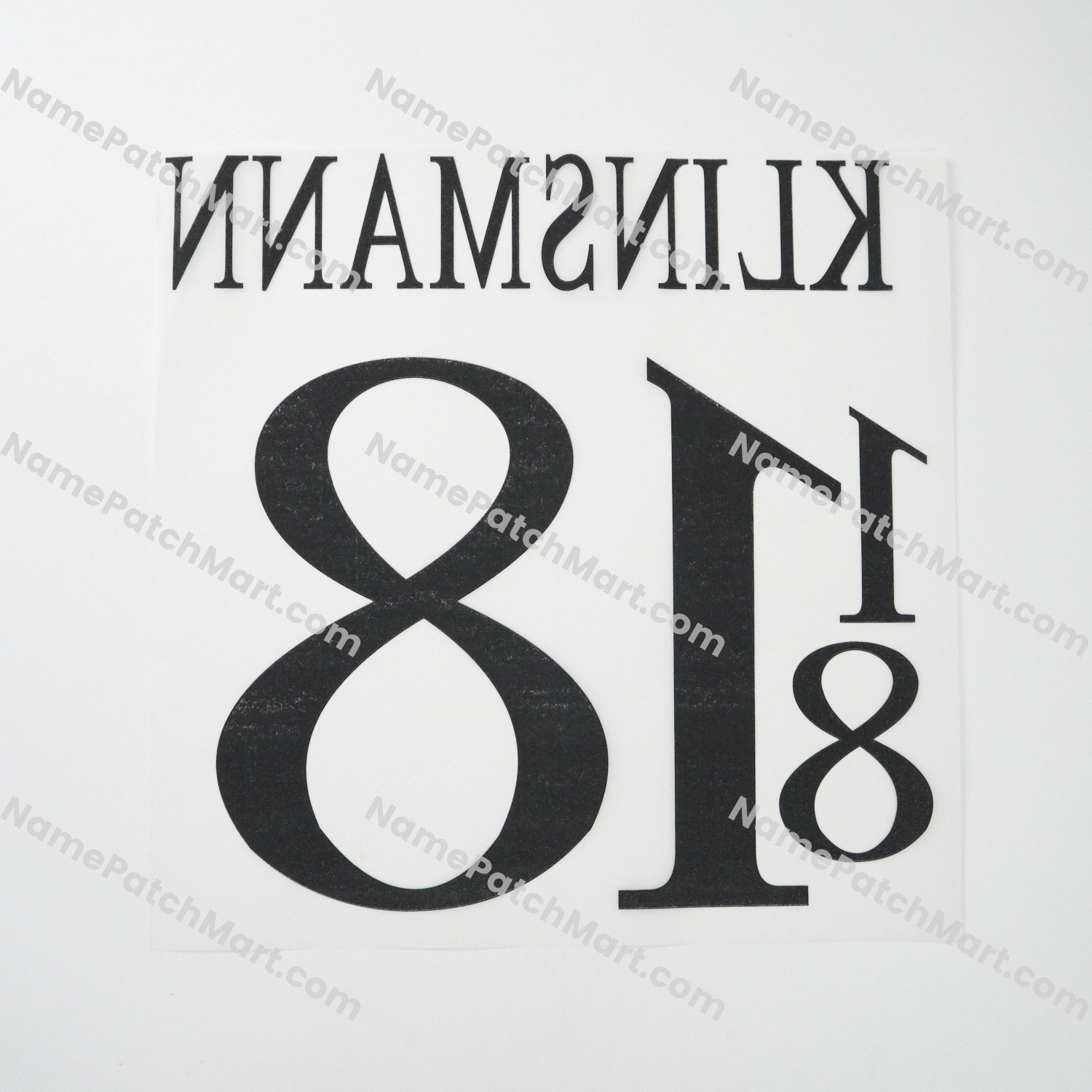 Klinsmann #18 - Germany 1996 Home  | Name Number Set - NamePatchMart.COM