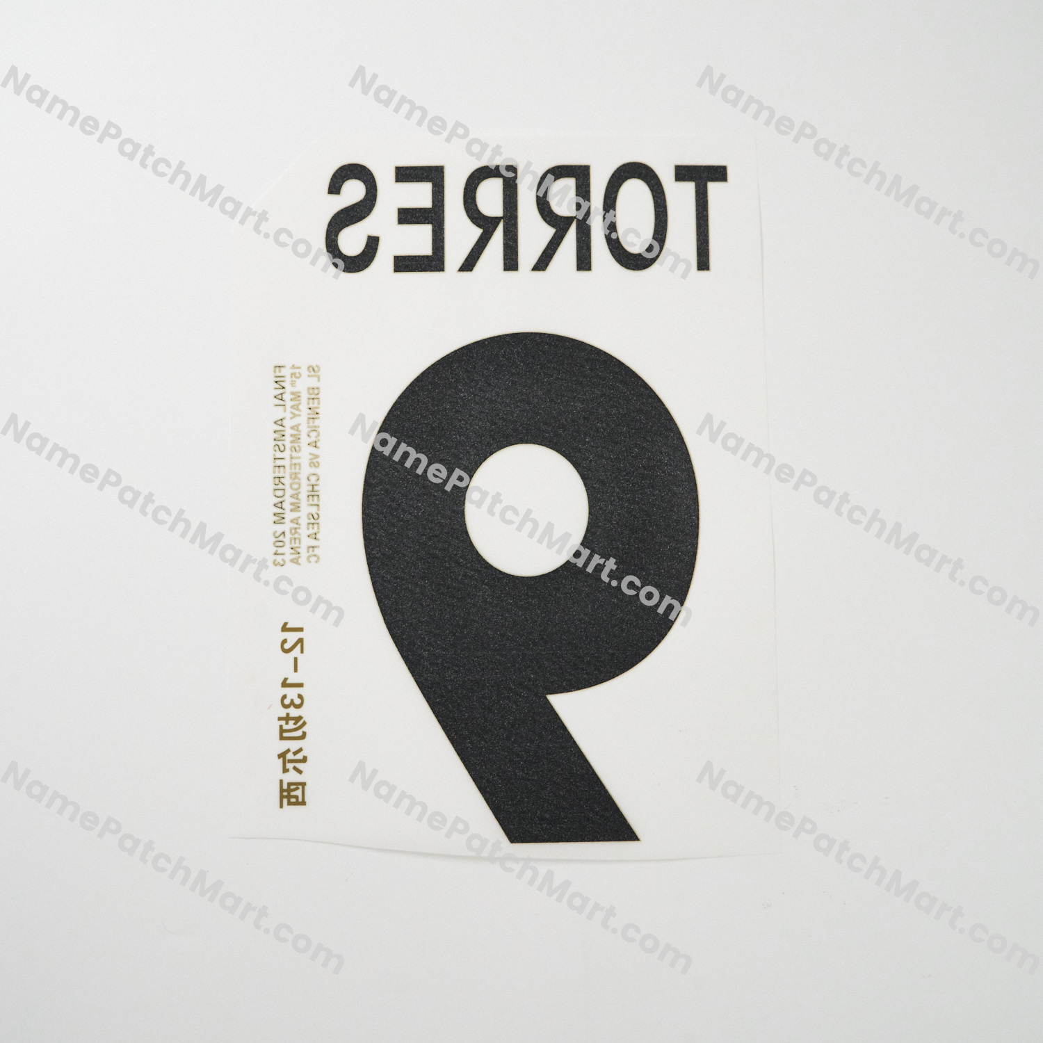 Torres #9 (Champions League) - Chelsea 2012-13 Home  | Name Number Set - NamePatchMart.COM