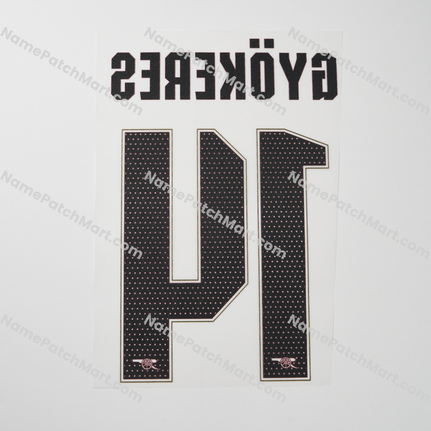 Gyökeres #14 (Champions League) - Arsenal 25-26 Third  | Name Number Set - NamePatchMart.COM