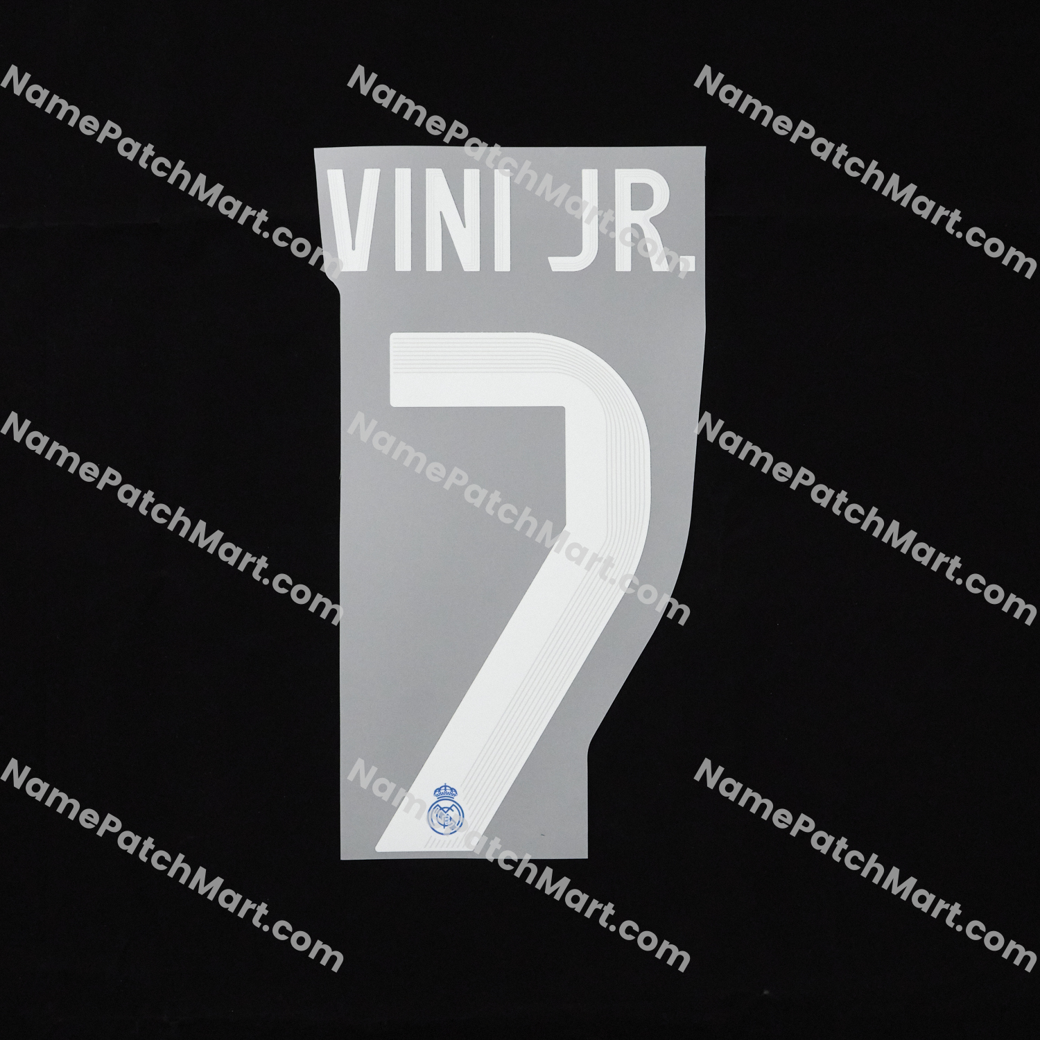 Vini Jr. #7 (Champions League) - Real Madrid 25-26 Third  | Name Number Set - NamePatchMart.COM