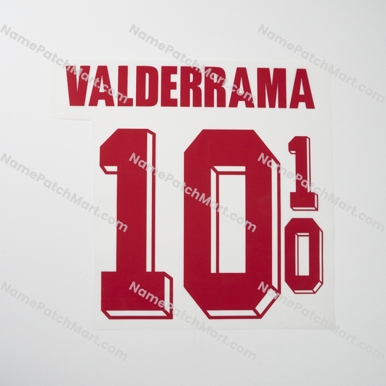 Valderrama #10 - Colombia 1990 Home  | Name Number Set - NamePatchMart.COM