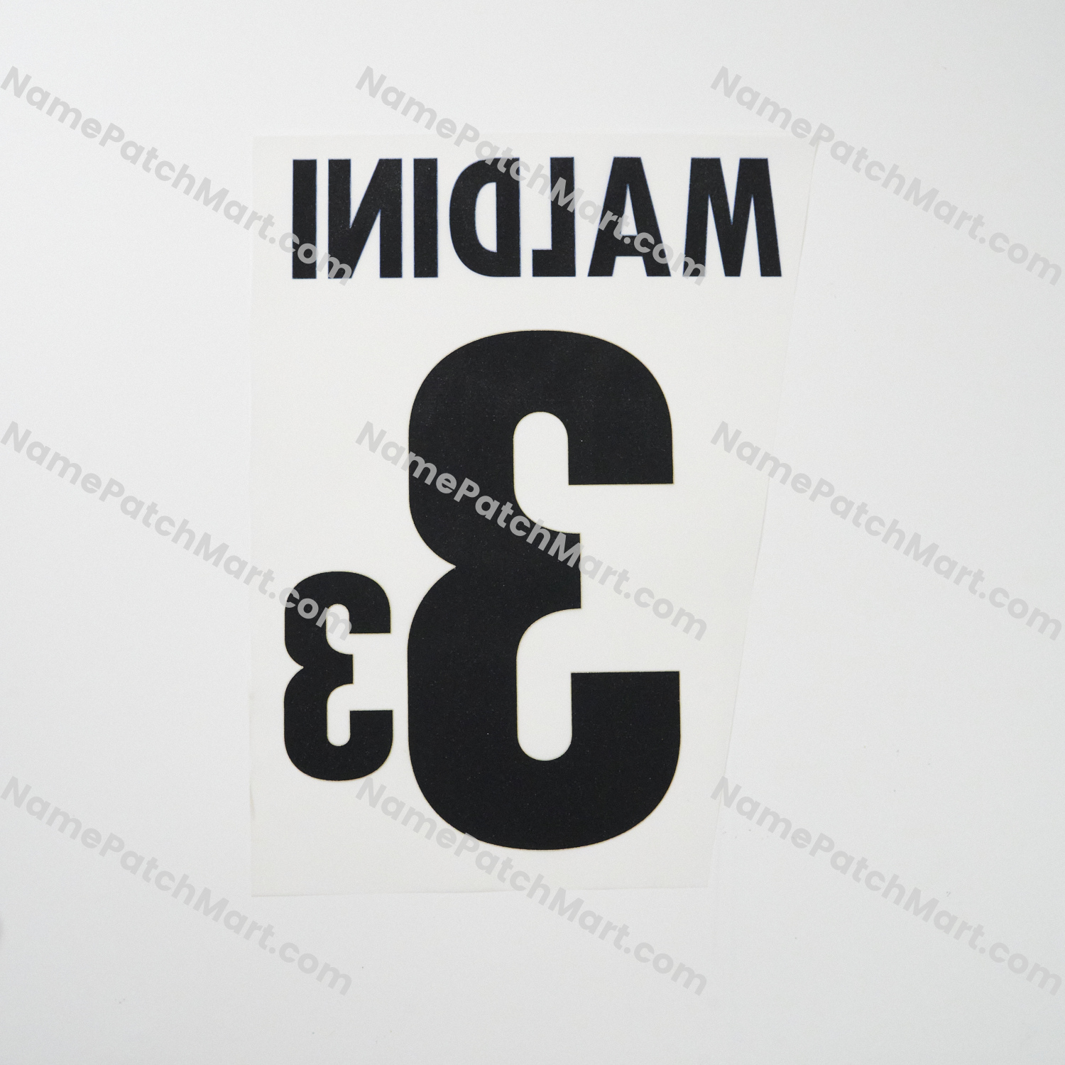 Maldini #3 - Italy 1996 Away  | Name Number Set - NamePatchMart.COM