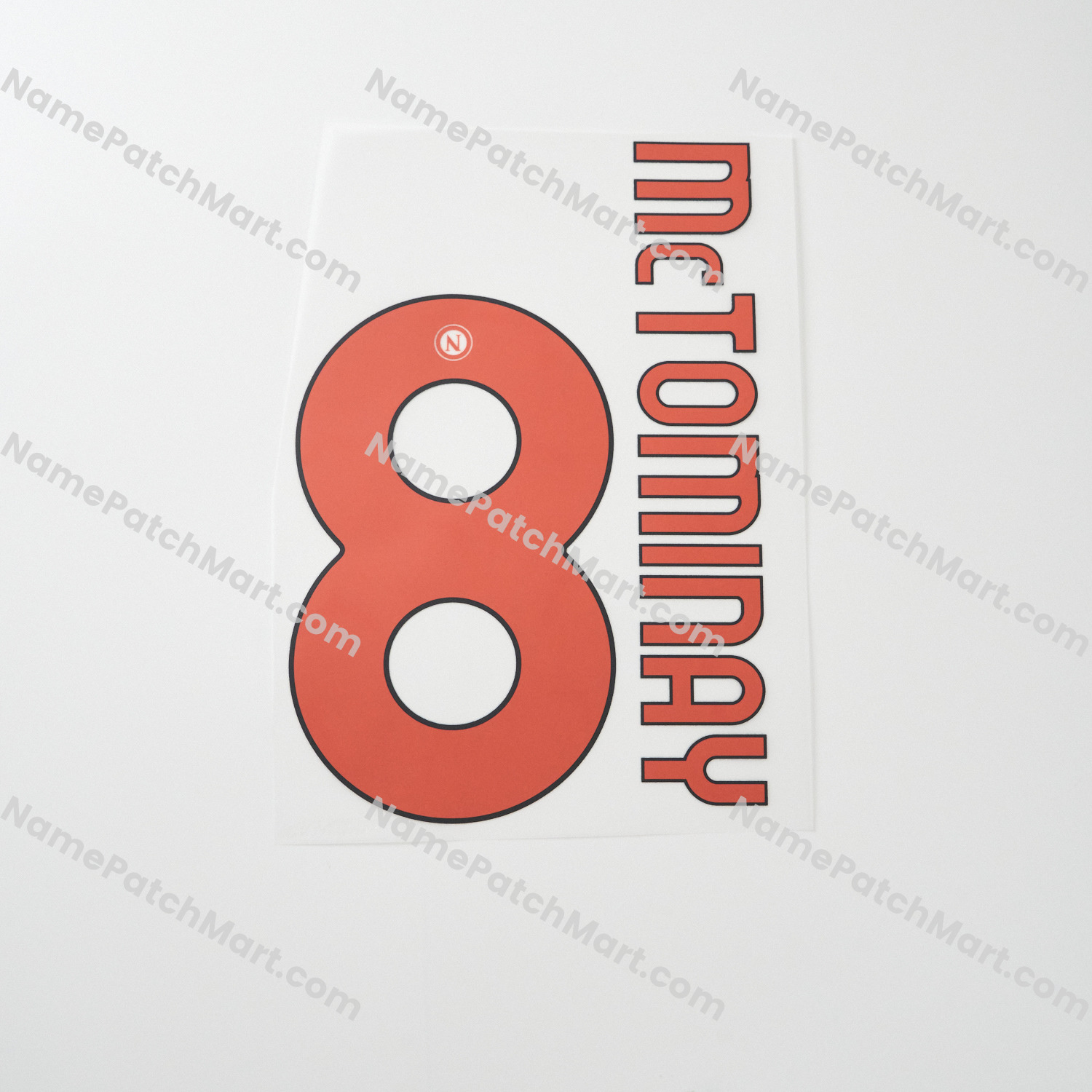 Mc Tominay #8 (Halloween Special) - Napoli 25-26 Halloween - Orange  | Name Number Set - NamePatchMart.COM