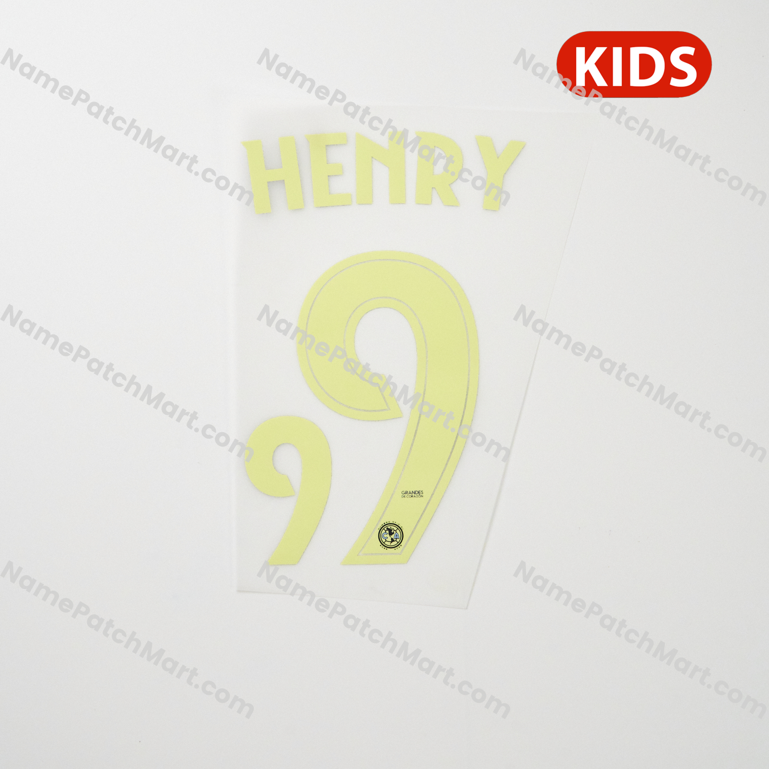 KIDS Henry #9 - Club América 25-26 Away  | Name Number Set - NamePatchMart.COM