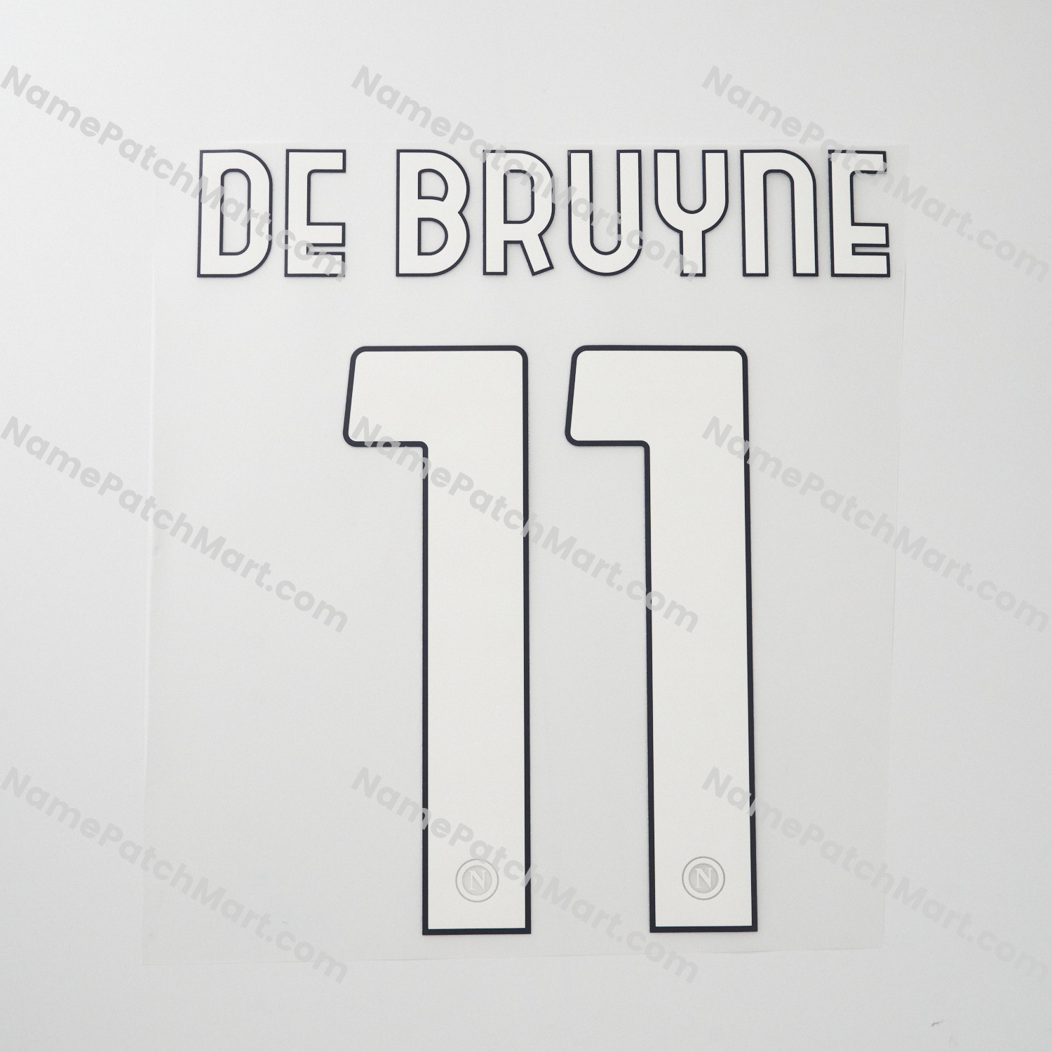 De Bruyne #11 - Napoli 25-26 Home  | Name Number Set - NamePatchMart.COM