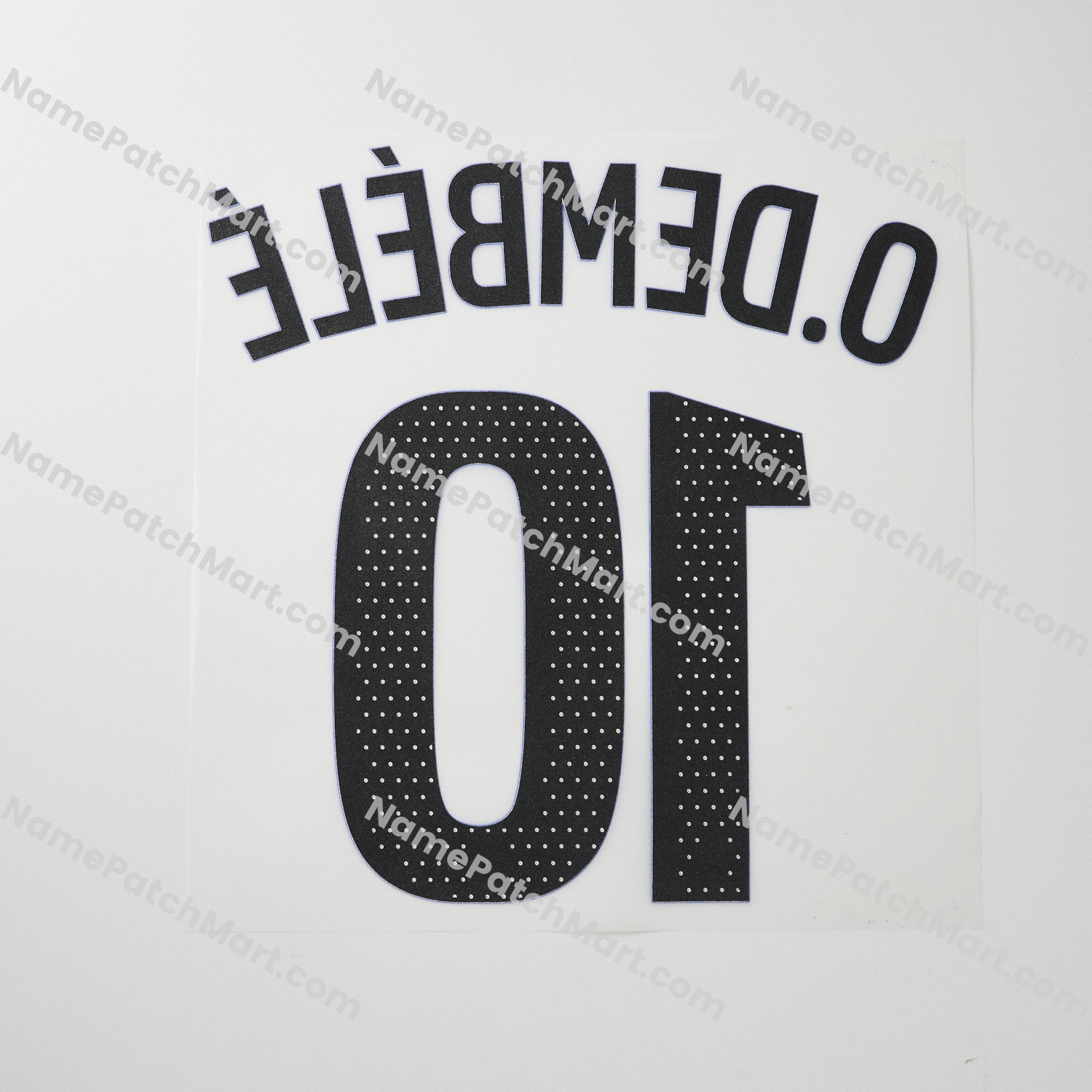 O.Dembélé #10 (Champions League) - Paris Saint-Germain PSG 25-26 Third  | Name Number Set - NamePatchMart.COM