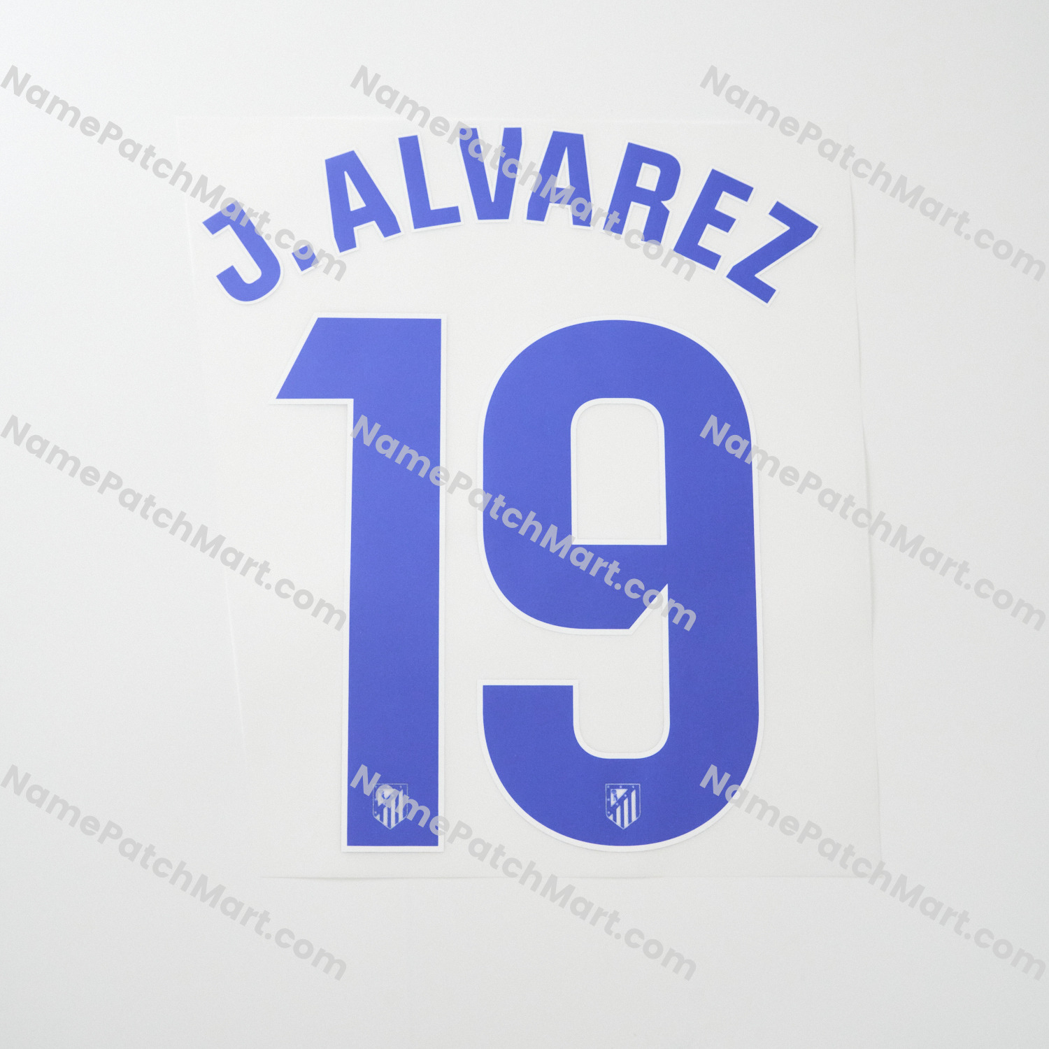 J. Alvarez #19 (La Liga) - Atletico Madrid 25-26 Home  | Name Number Set - NamePatchMart.COM