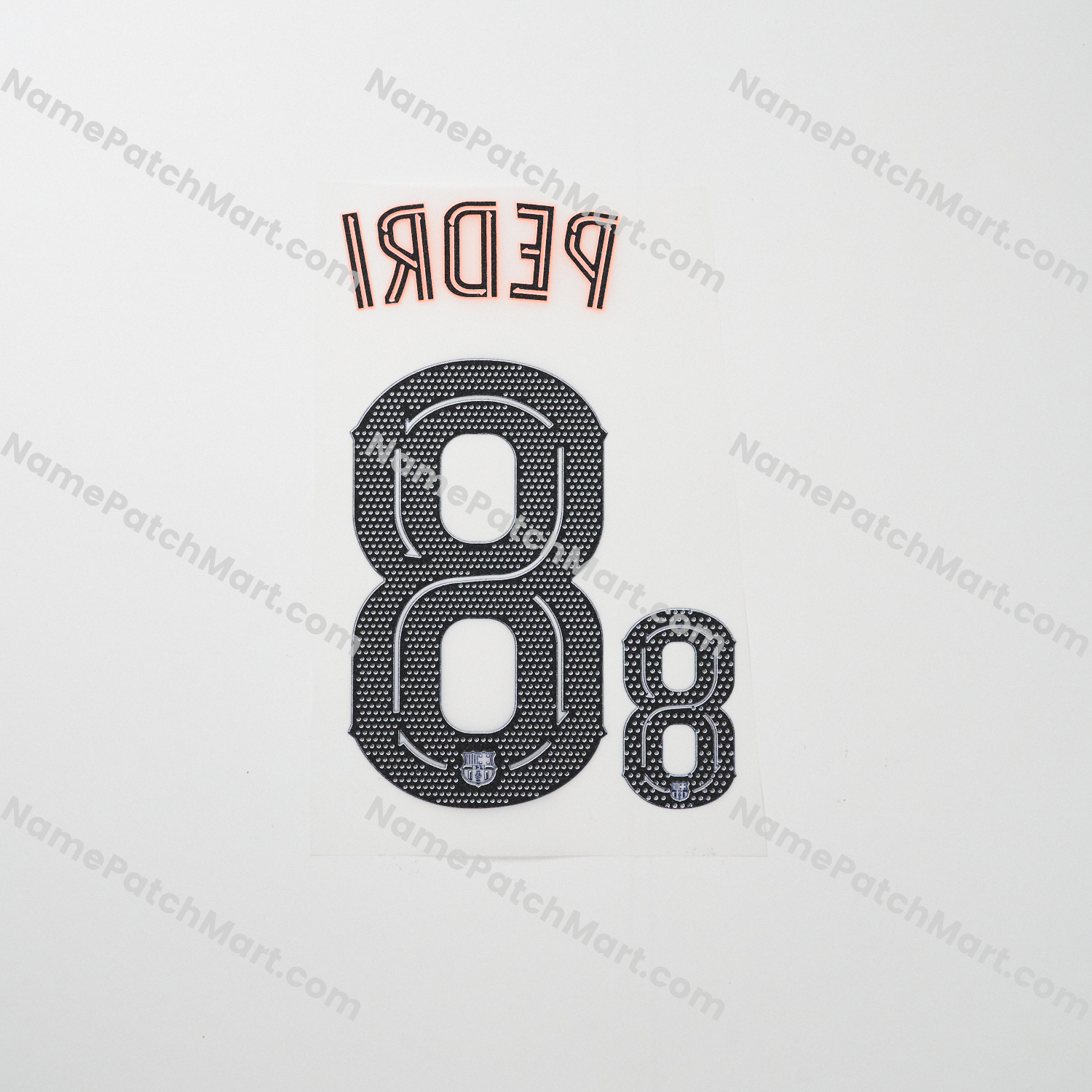 KIDS Pedri #8 (Champions League) - Barcelona 25-26 Third  | Name Number Set - NamePatchMart.COM