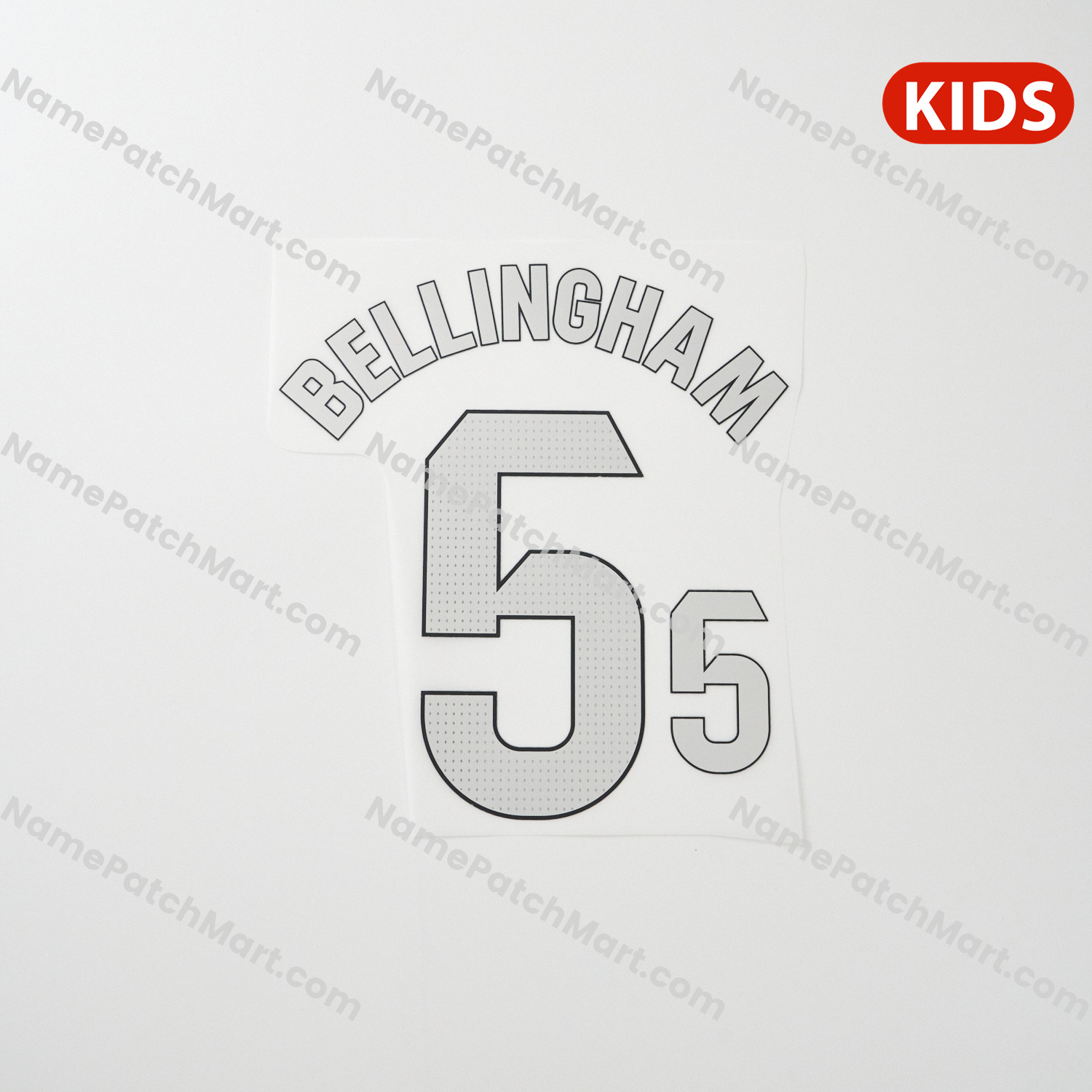 Bellingham #5 (La Liga) - Real Madrid 25-26 Away KIDS  | Name Number Set - NamePatchMart.COM