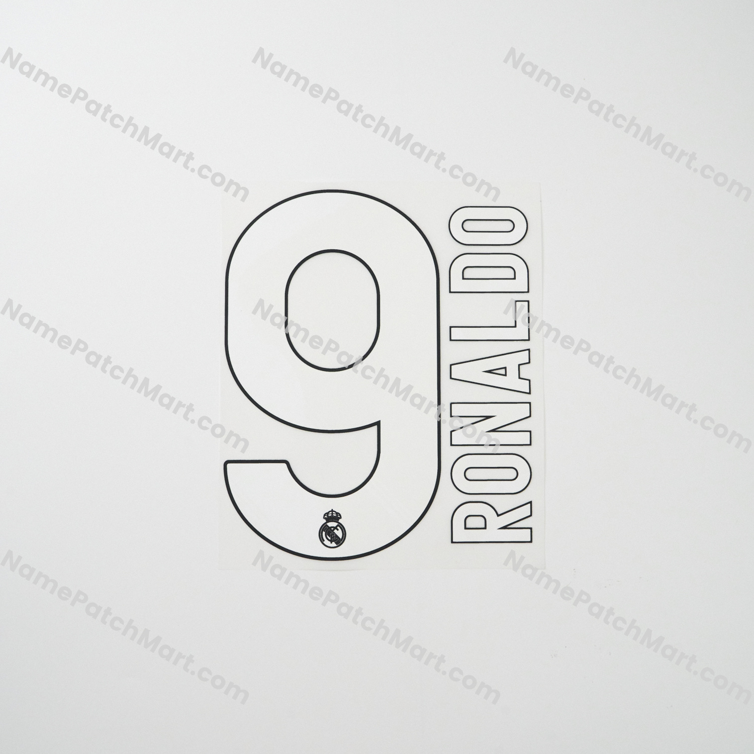Ronaldo #9 - Real Madrid 2009-10 Away  | Name Number Set - NamePatchMart.COM