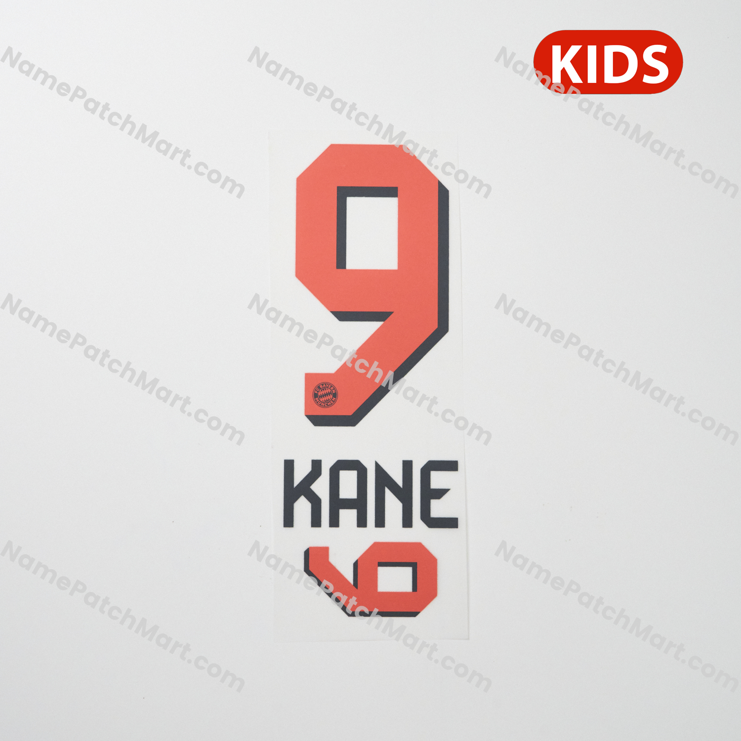 KIDS Kane #9 - Bayern Munich 25-26 Away  | Name Number Set - NamePatchMart.COM