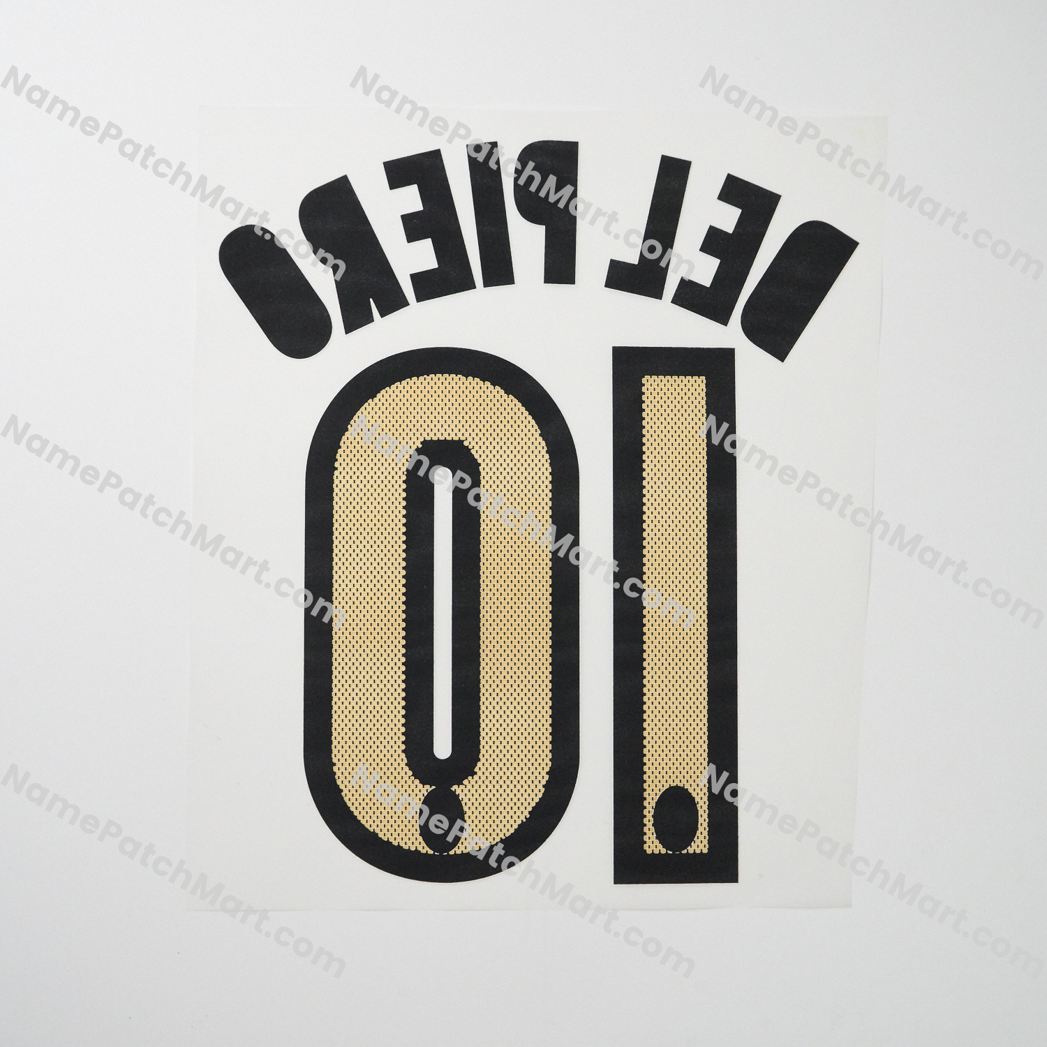 Del Piero #10 - Juventus 2004-06 Home  | Name Number Set - NamePatchMart.COM