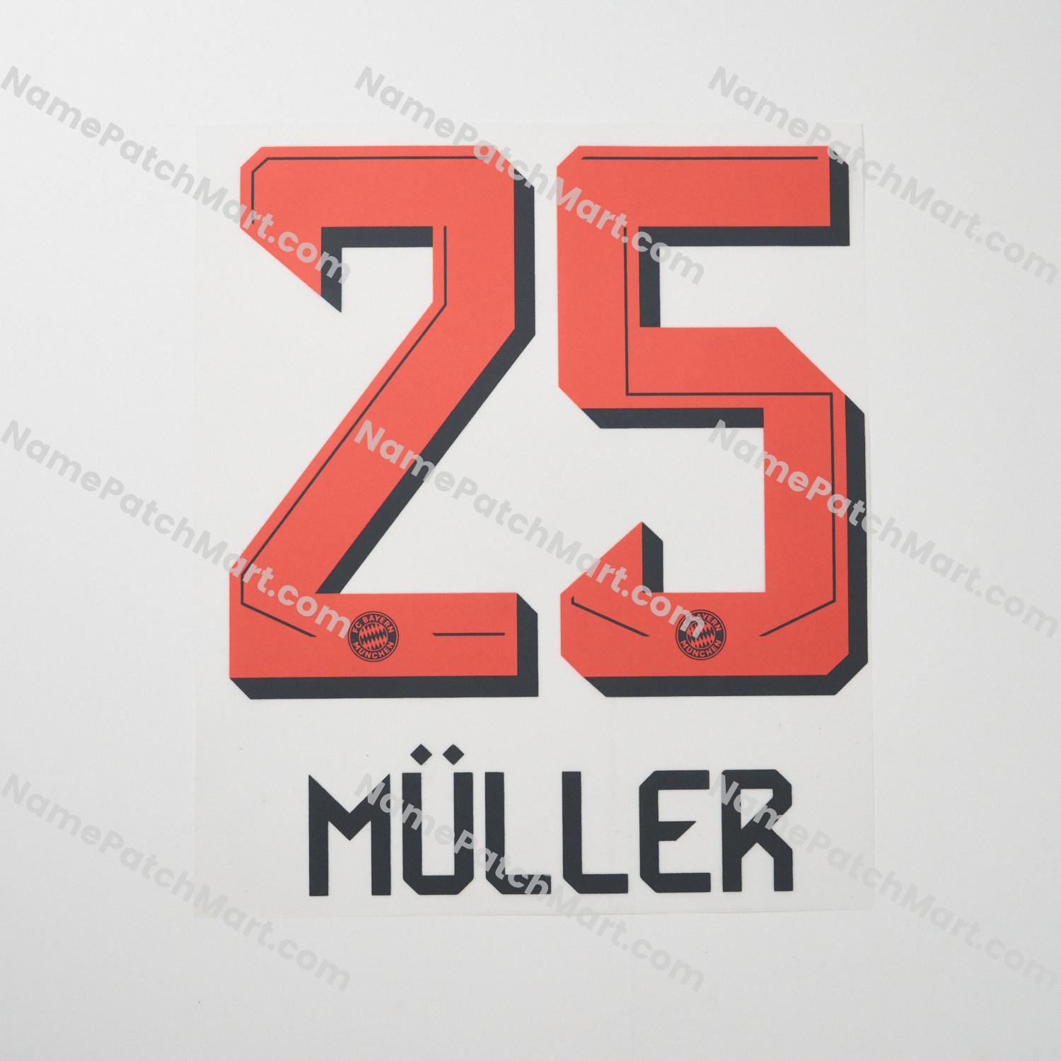 Müller #25 - Bayern Munich 25-26 Away  | Name Number Set - NamePatchMart.COM