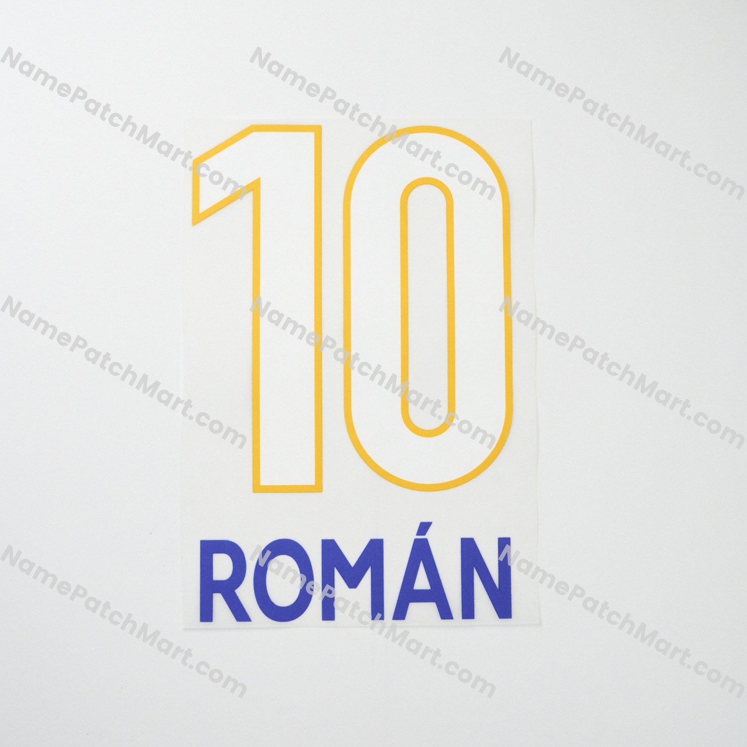 Román #10 - Boca Juniors 2001-03 Home  | Name Number Set - NamePatchMart.COM