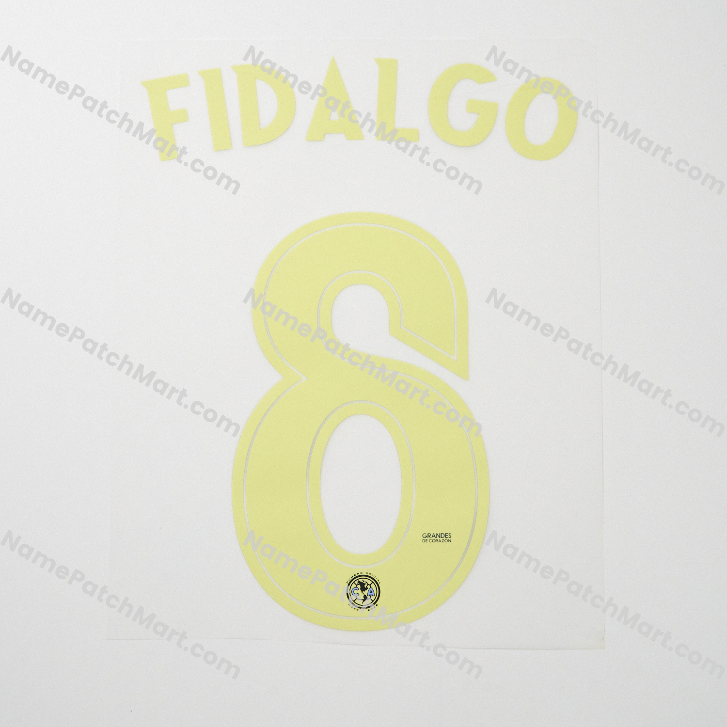 Fidalgo #8 - Club América 25-26 Away  | Name Number Set - NamePatchMart.COM