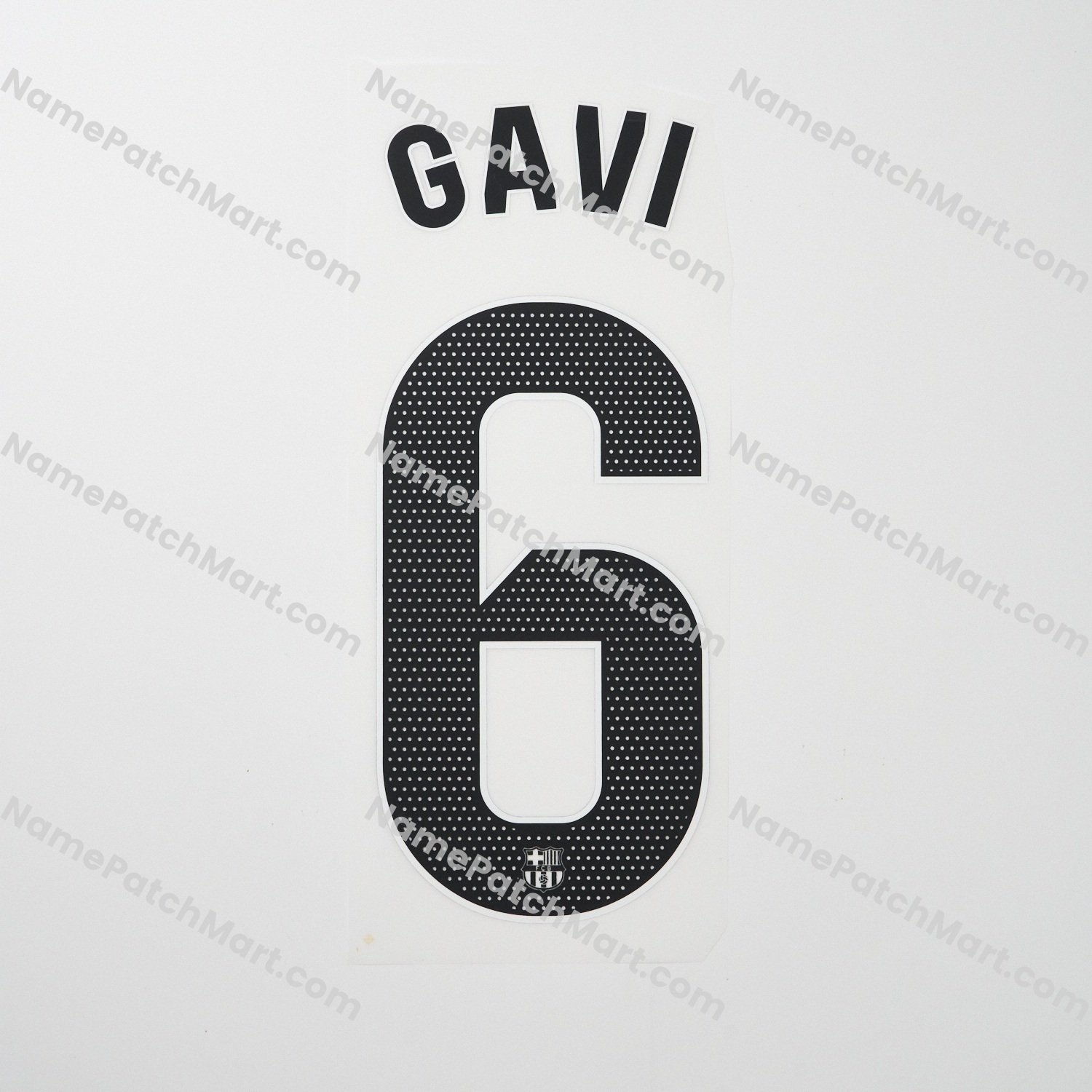 Gavi #6 (La Liga) - Barcelona 25-26 Away  | Name Number Set - NamePatchMart.COM