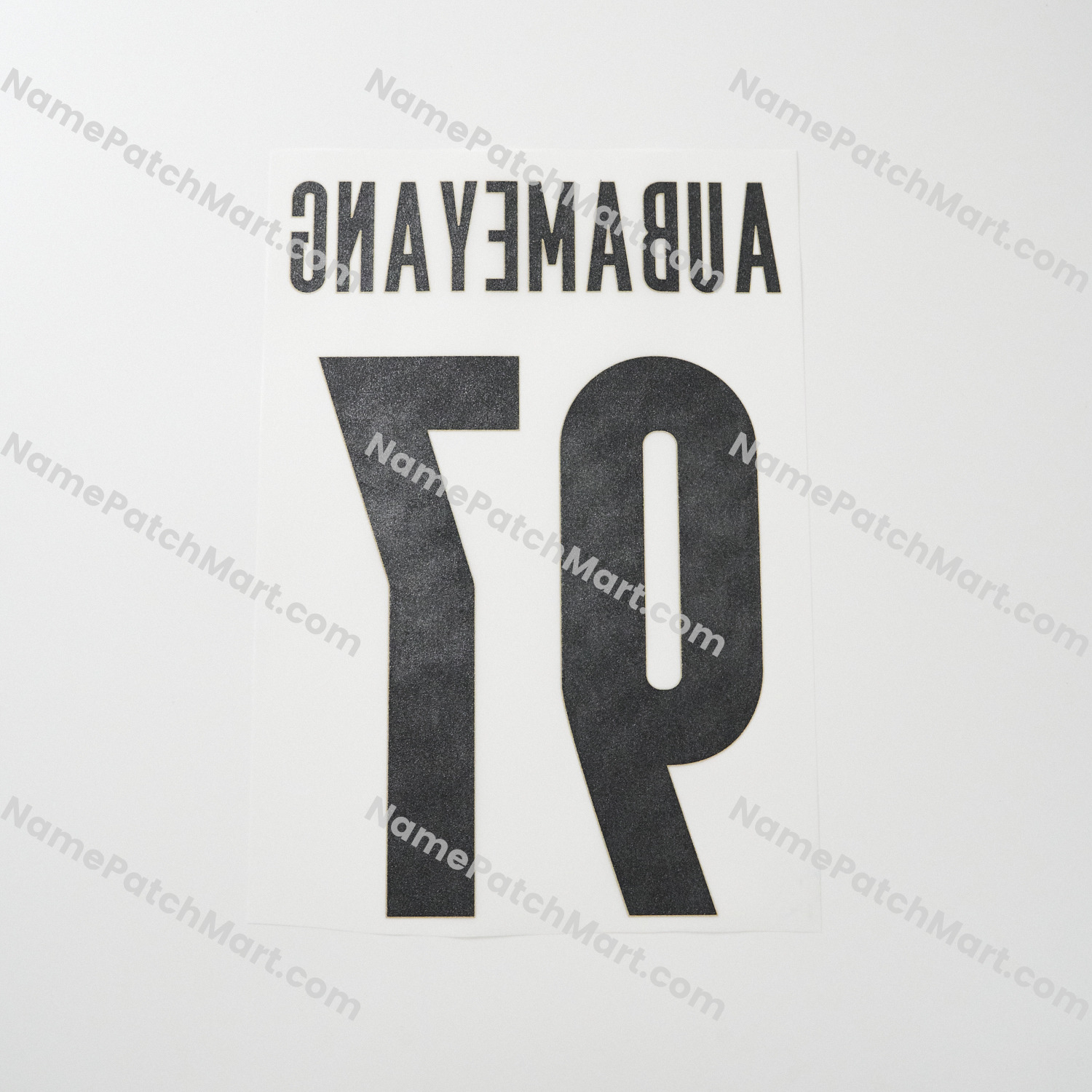 Aubameyang #97 (Champions League) - Marseille 25-26 Home  | Name Number Set - NamePatchMart.COM