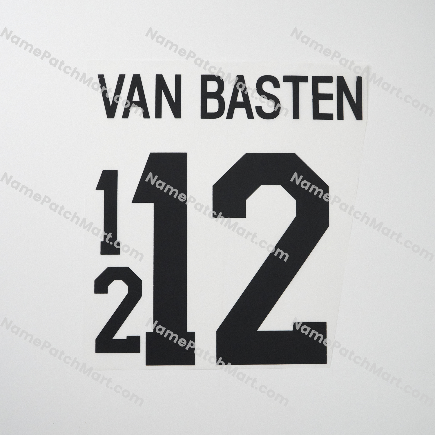 Van Basten #12 - Netherlands 1988 Away  | Name Number Set - NamePatchMart.COM