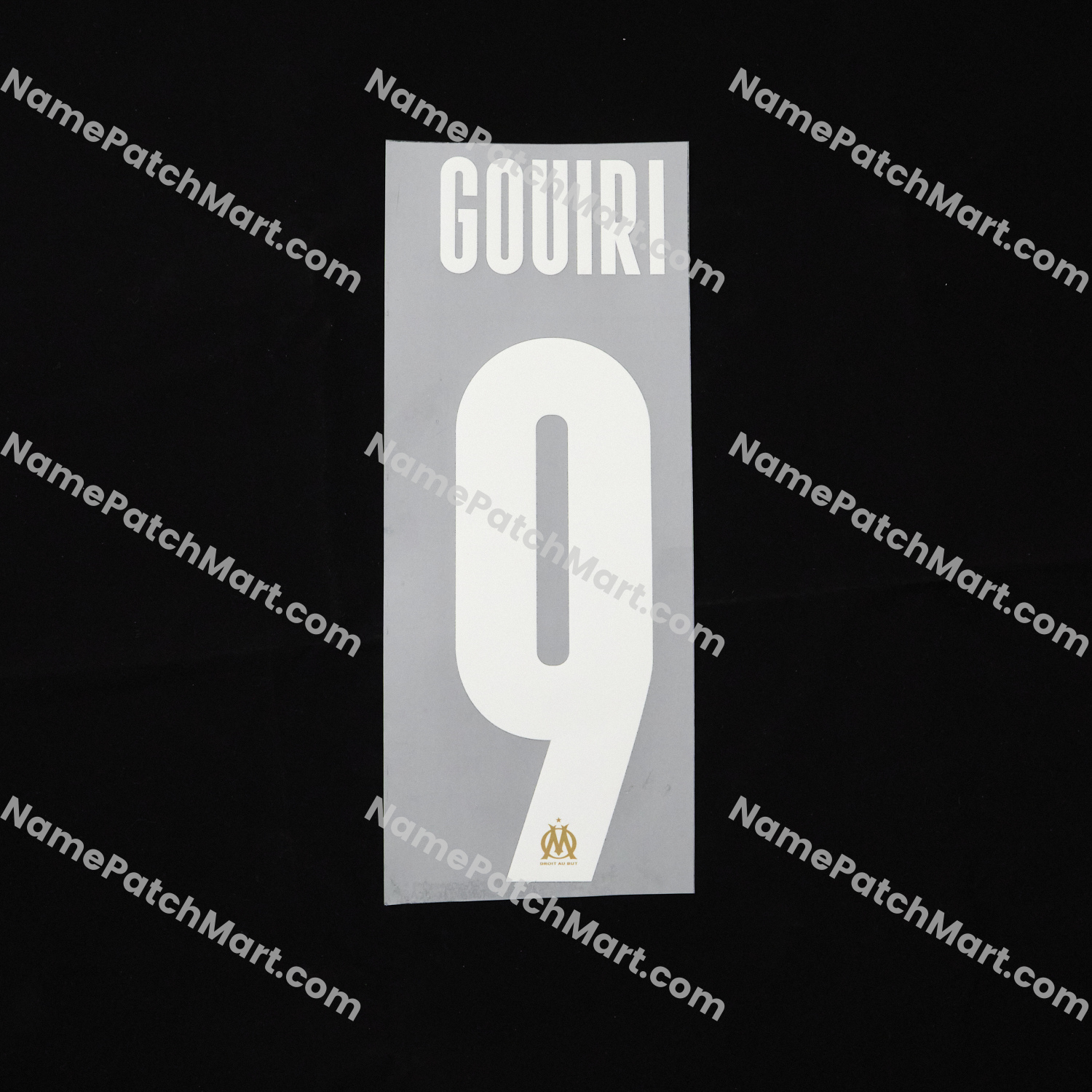 Gouiri #9 (Champions League) - Marseille 25-26 Away and Third  | Name Number Set - NamePatchMart.COM