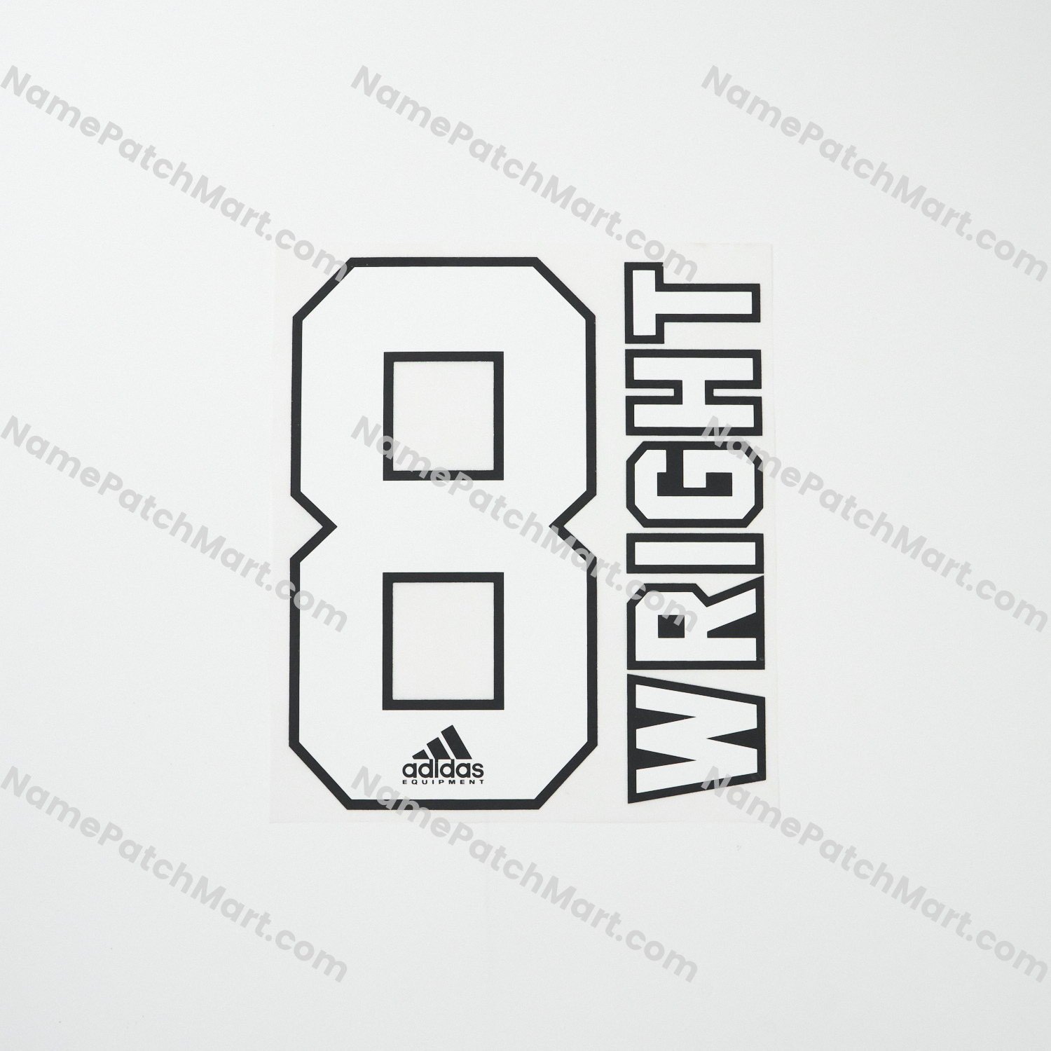 Wright #8 - Arsenal 1992-94 Home  | Name Number Set - NamePatchMart.COM