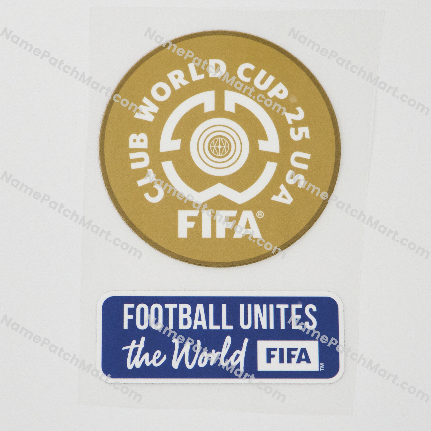 Club World Cup 2025 + Football Unites (Blue Version) Patch Set  | Name Number Set - NamePatchMart.COM