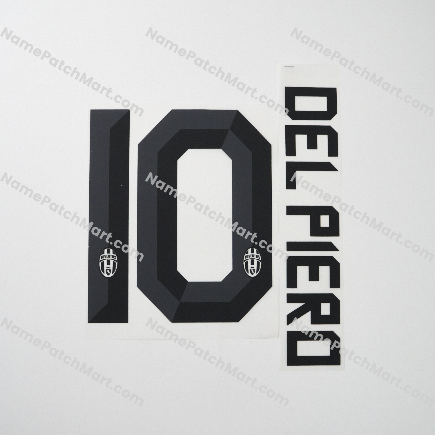 Del Piero #10 - Juventus 2011-12 Away  | Name Number Set - NamePatchMart.COM