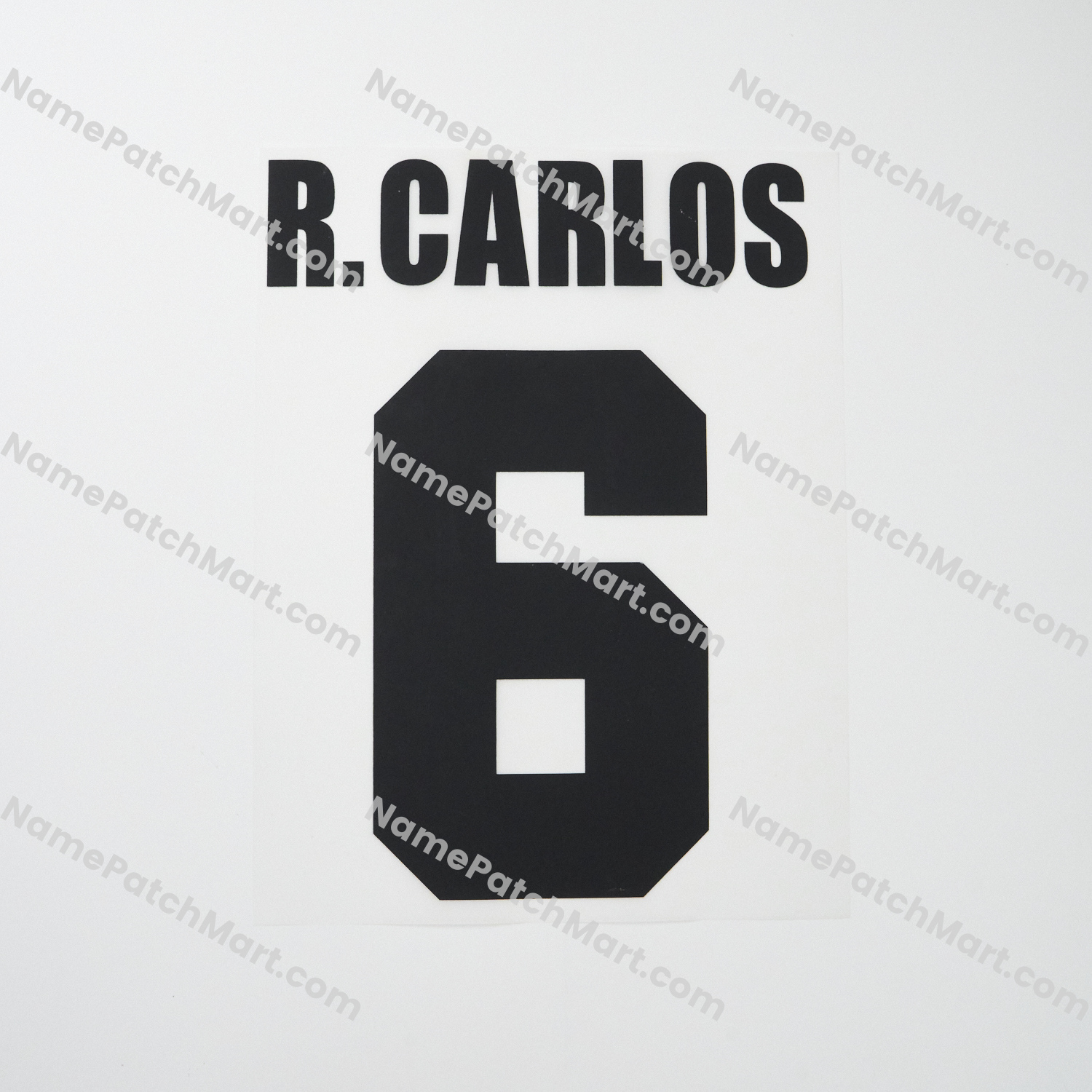 R.Carlos #6 - Inter Milan 1995-96 Away  | Name Number Set - NamePatchMart.COM