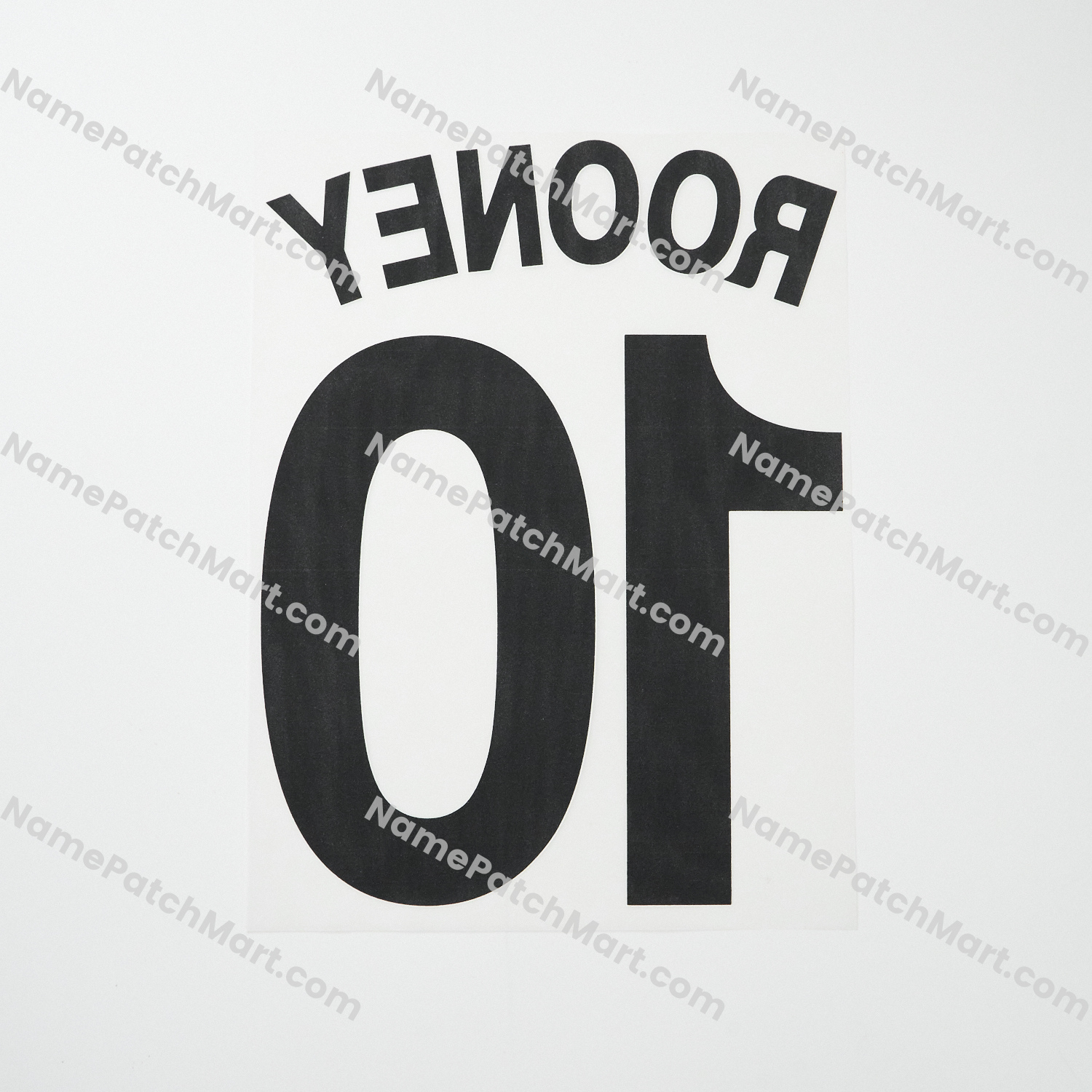 Rooney #10 (Champions League) - Manchester United 2008-09 Away  | Name Number Set - NamePatchMart.COM