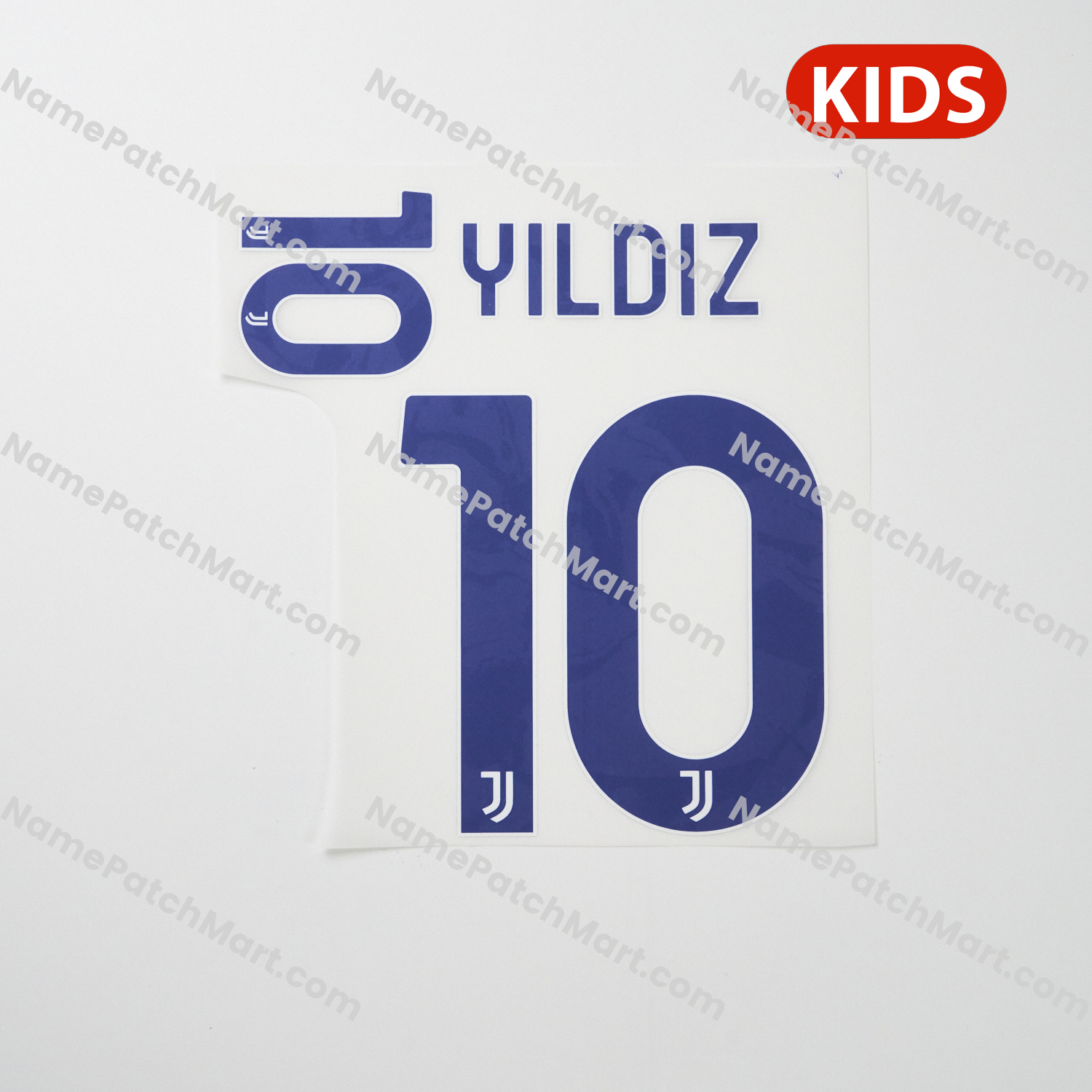 KIDS Yildiz #10 - Juventus 25-26 Away  | Name Number Set - NamePatchMart.COM