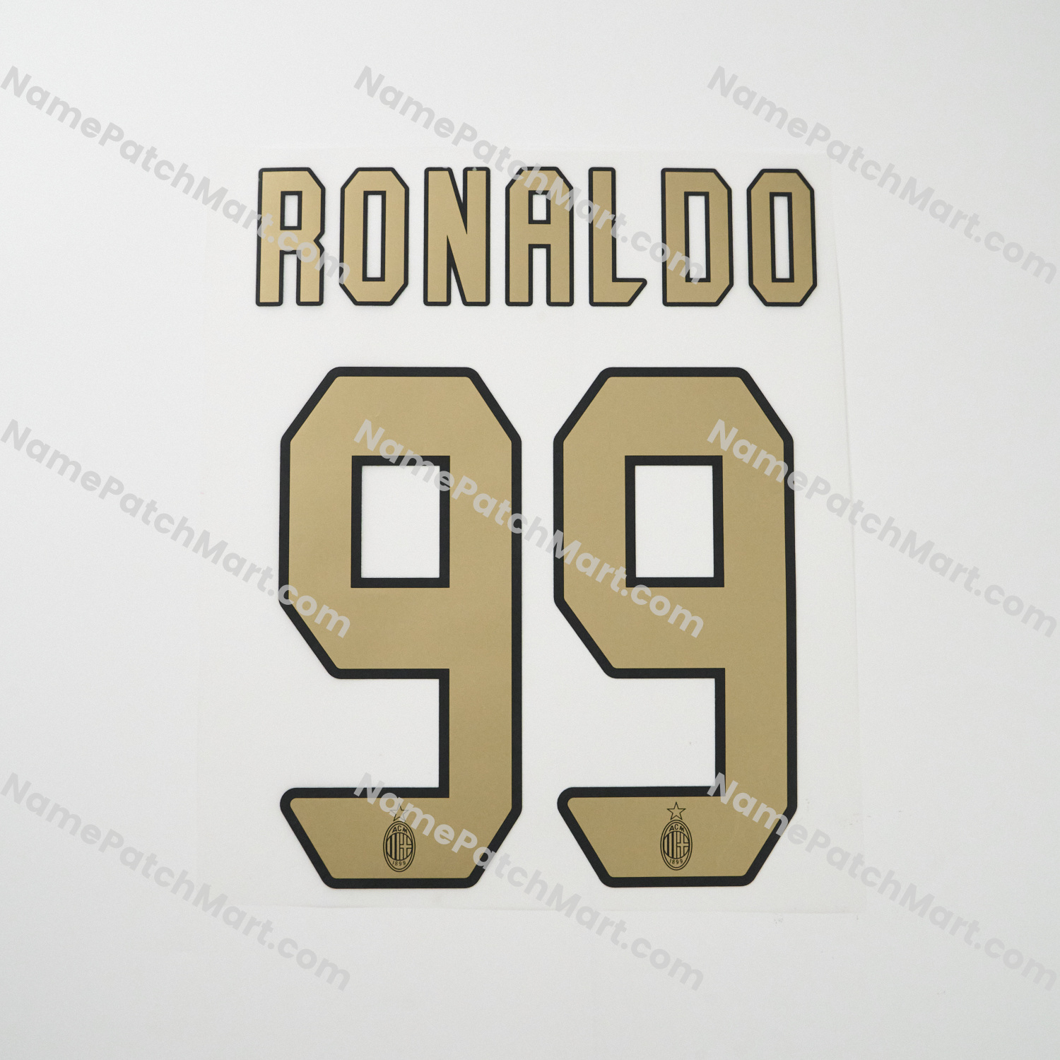 Ronaldo #99 - AC Milan 2004-07 Home  | Name Number Set - NamePatchMart.COM