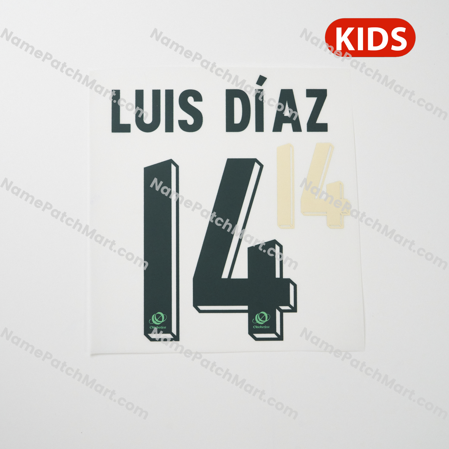 KIDS Luis Díaz #14 - Bayern Munich 25-26 Oktoberfest  | Name Number Set - NamePatchMart.COM