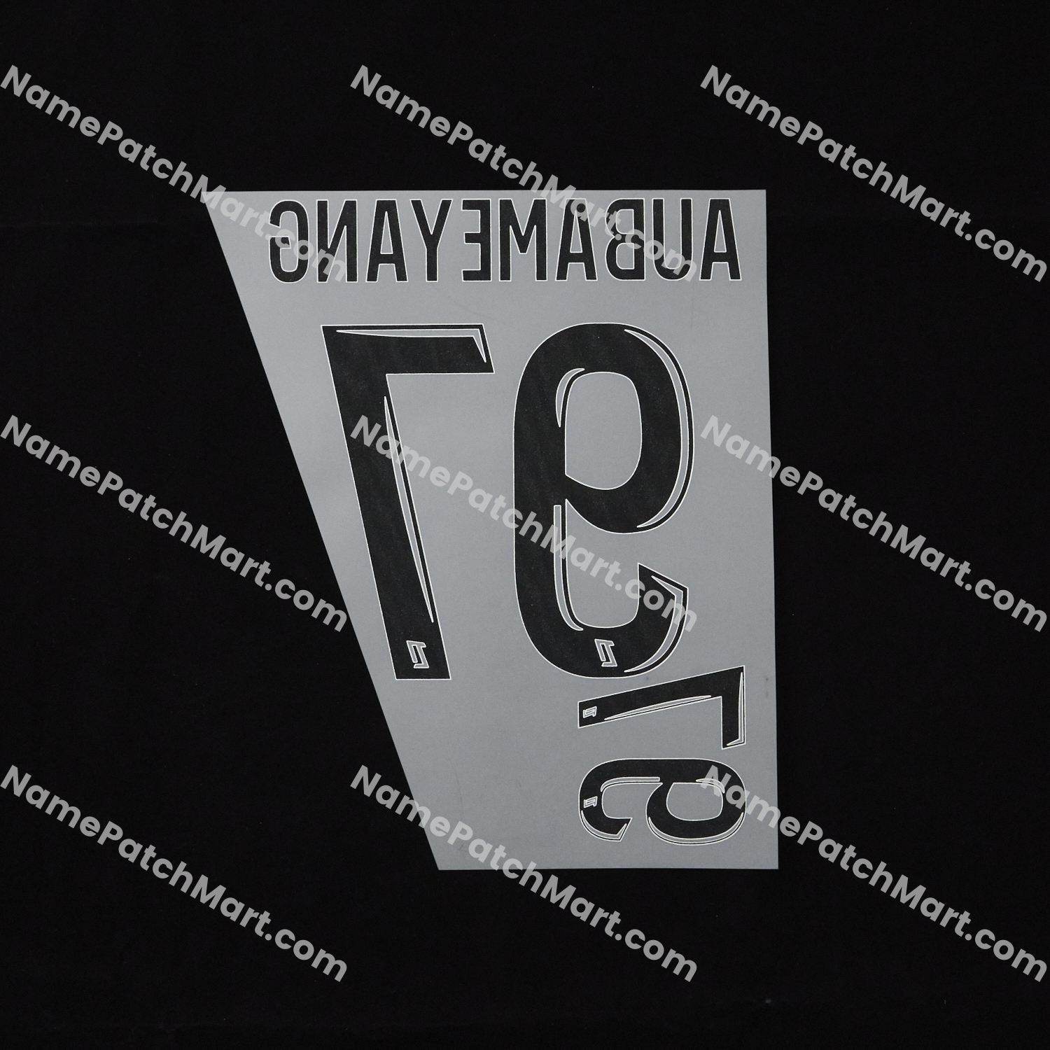 KIDS Aubameyang #97 (Ligue 1) - Marseille 25-26 Away and Third  | Name Number Set - NamePatchMart.COM