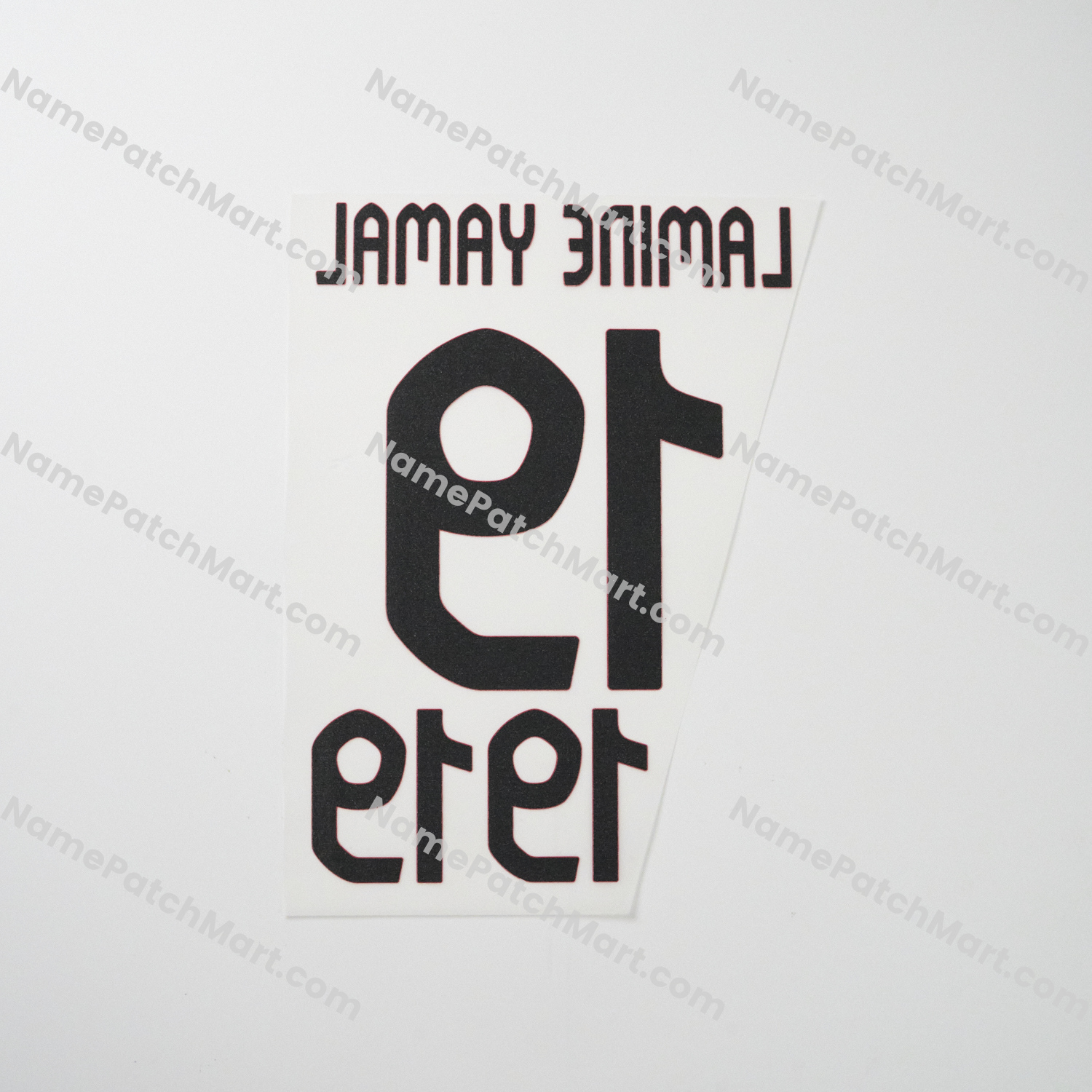 KIDS Lamine Yamal #19 - Spain 2024 Away  | Name Number Set - NamePatchMart.COM