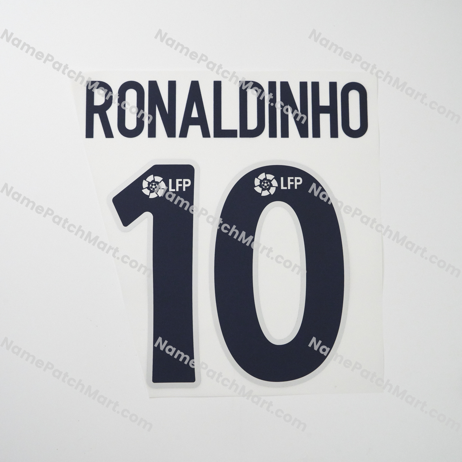 Ronaldinho #10 - Barcelona 2003-04 Away  | Name Number Set - NamePatchMart.COM