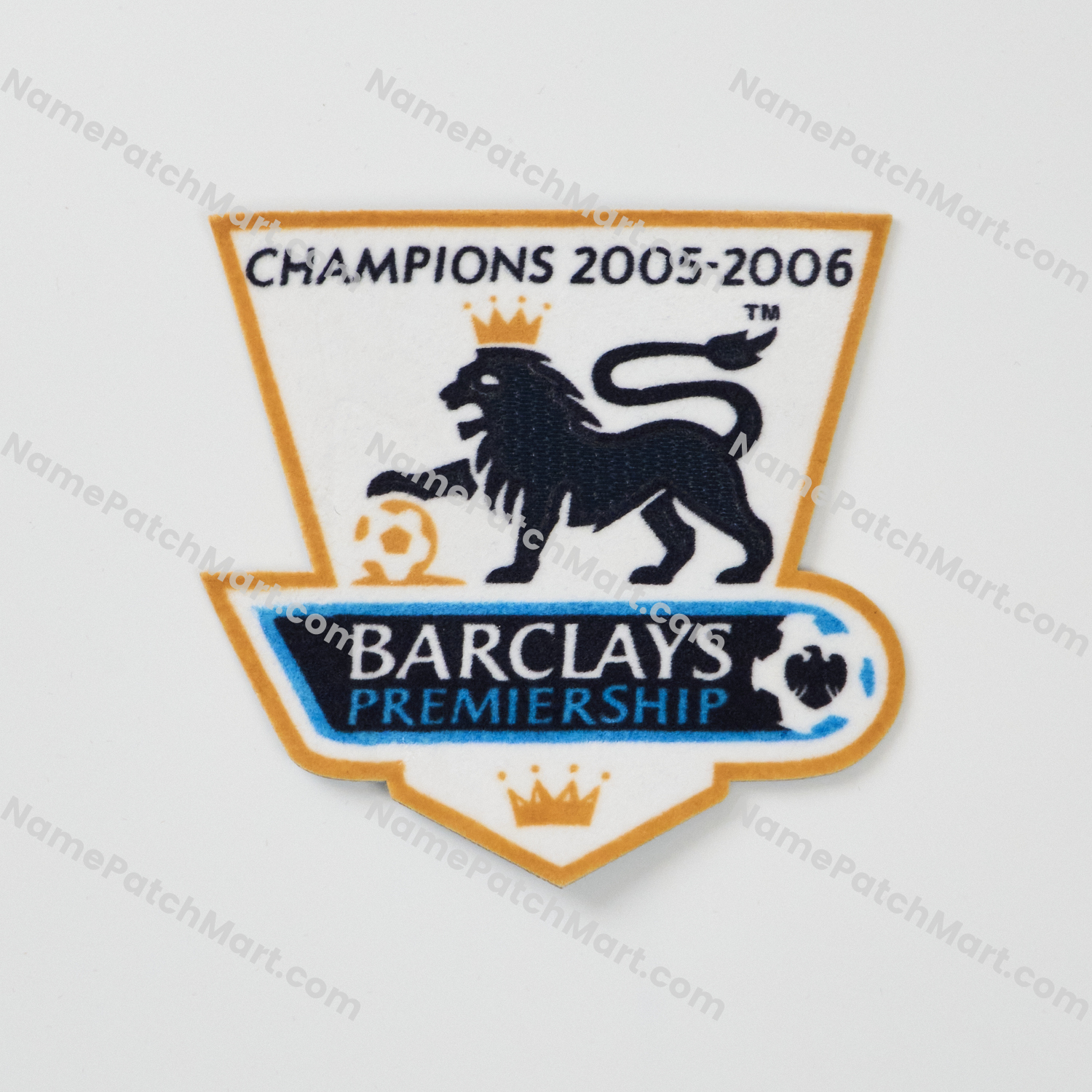 Retro 2006-07 Premier League Champions Patch (2005-06 Winner)  | Name Number Set - NamePatchMart.COM