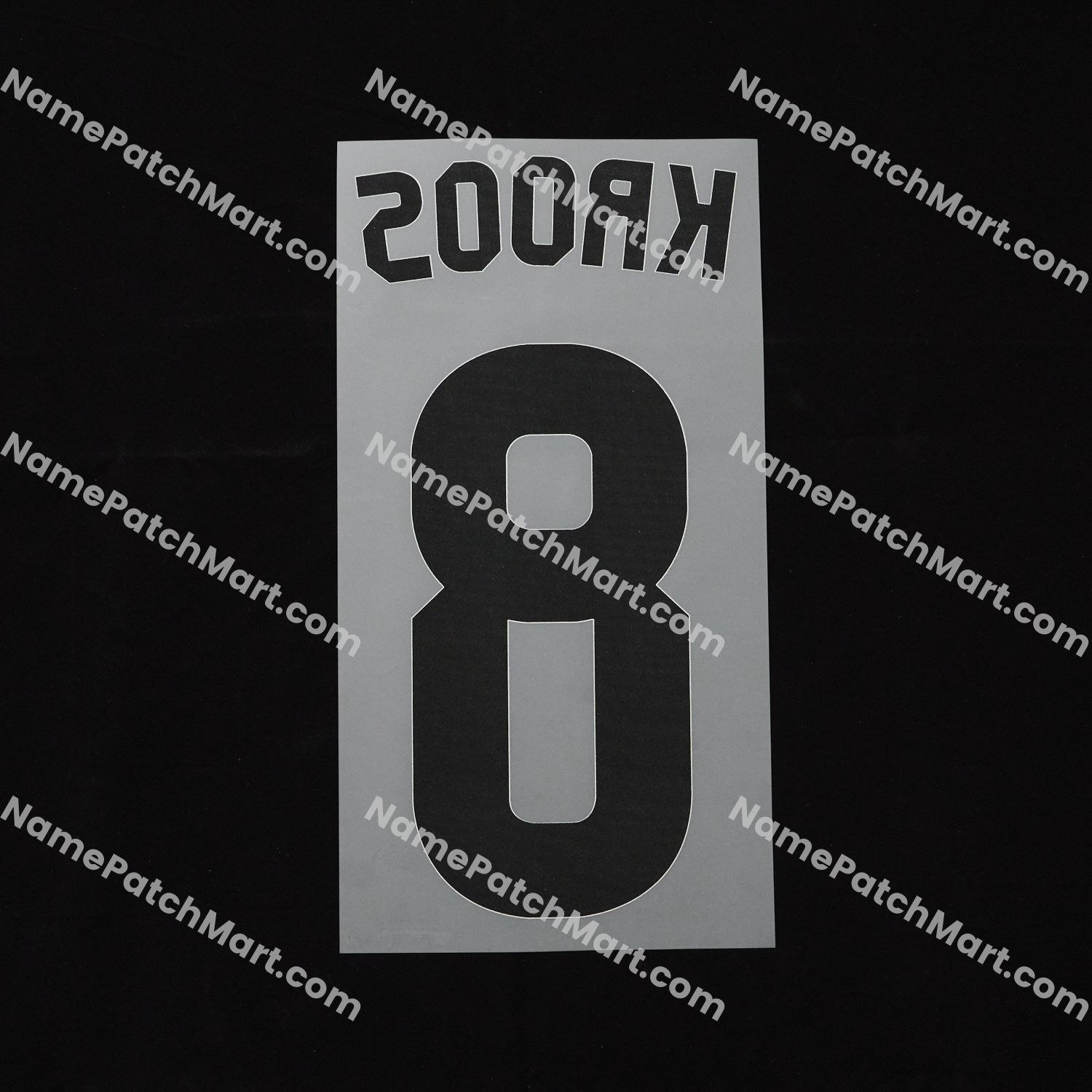 Kroos #8 (Champions League) - Real Madrid 2014-15 Away  | Name Number Set - NamePatchMart.COM