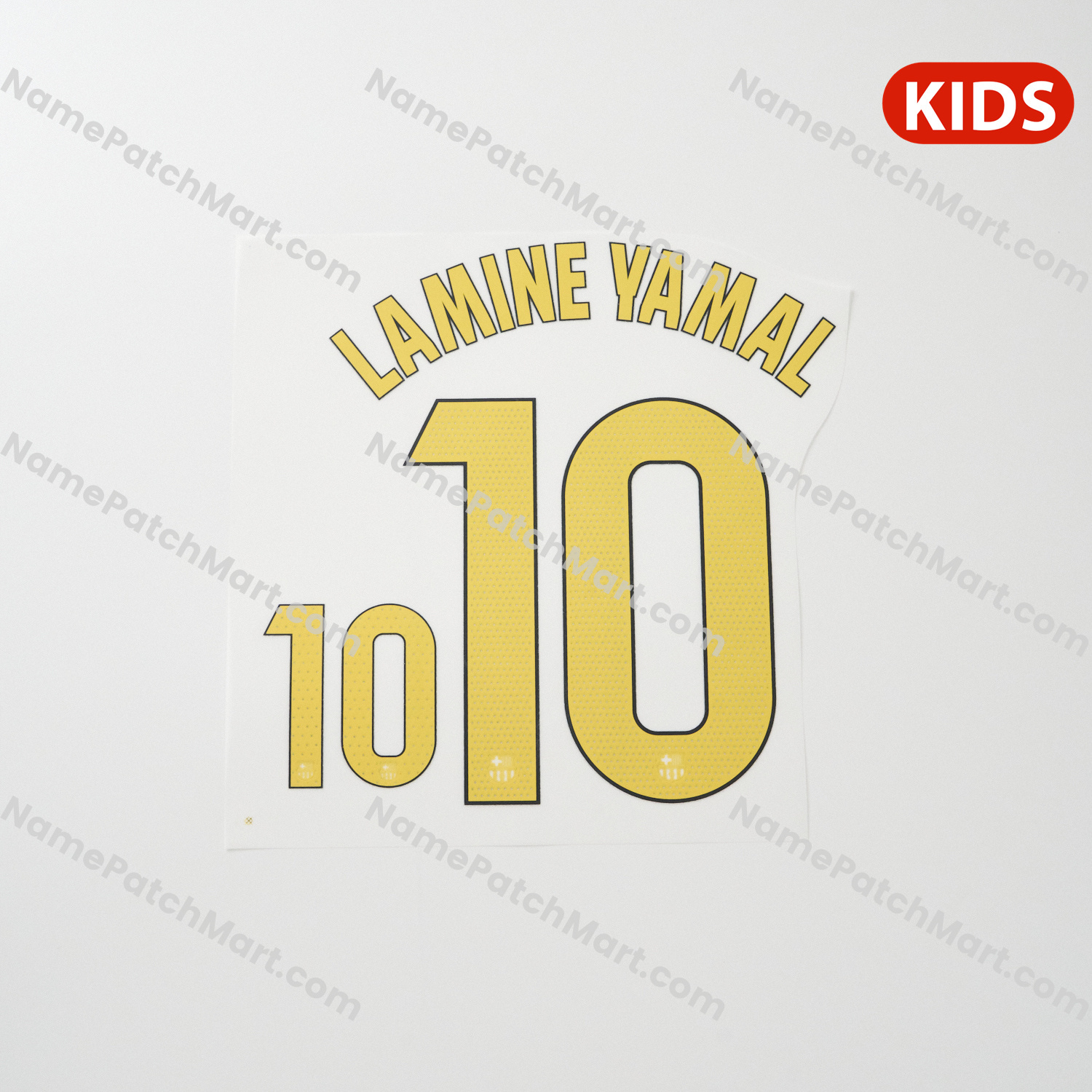 Lamine Yamal #10 (La Liga) - Barcelona 25-26 Home KIDS  | Name Number Set - NamePatchMart.COM